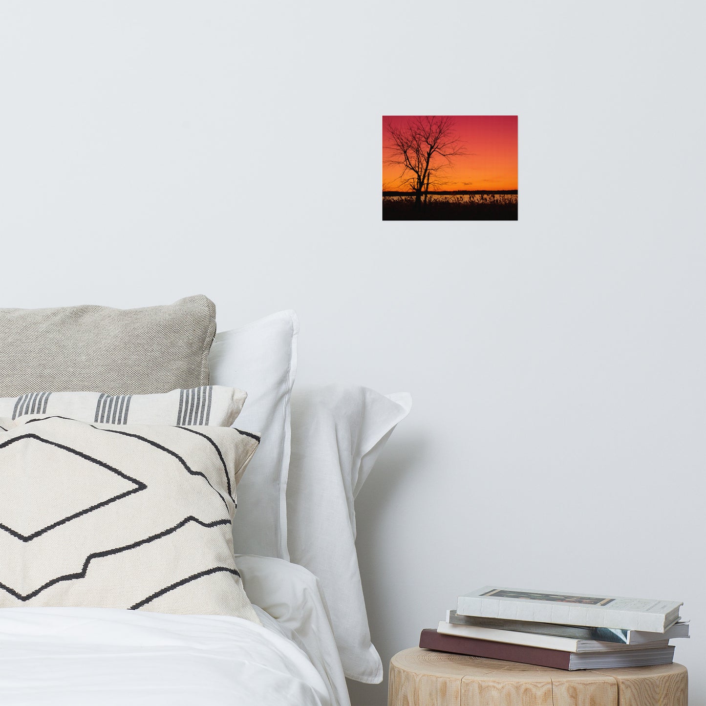 Burning Skies Rustic Farmhouse Style Landscape Photo Loose Wall Art Prints
