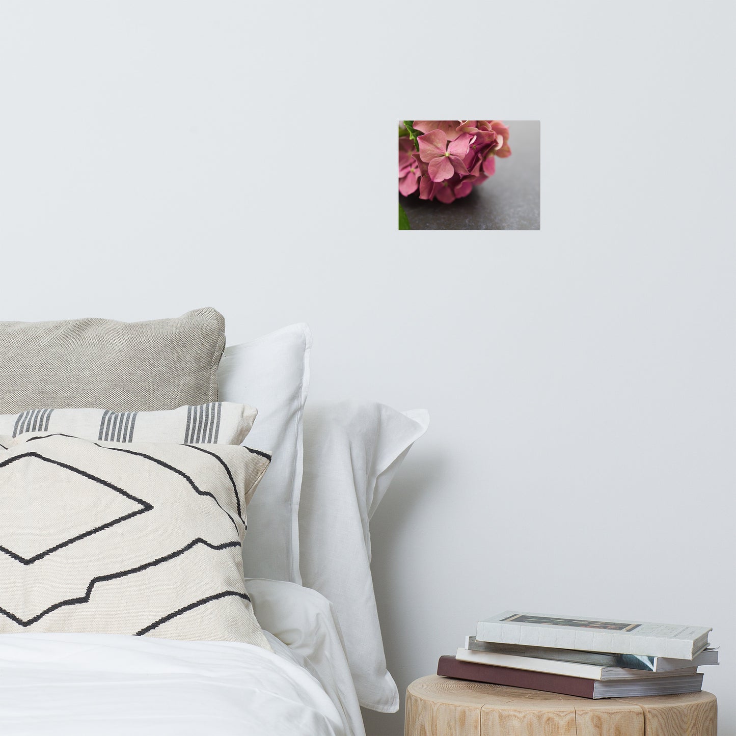 Close-Up Hydrangea on Slate Floral Nature Photo Loose Unframed Wall Art Prints