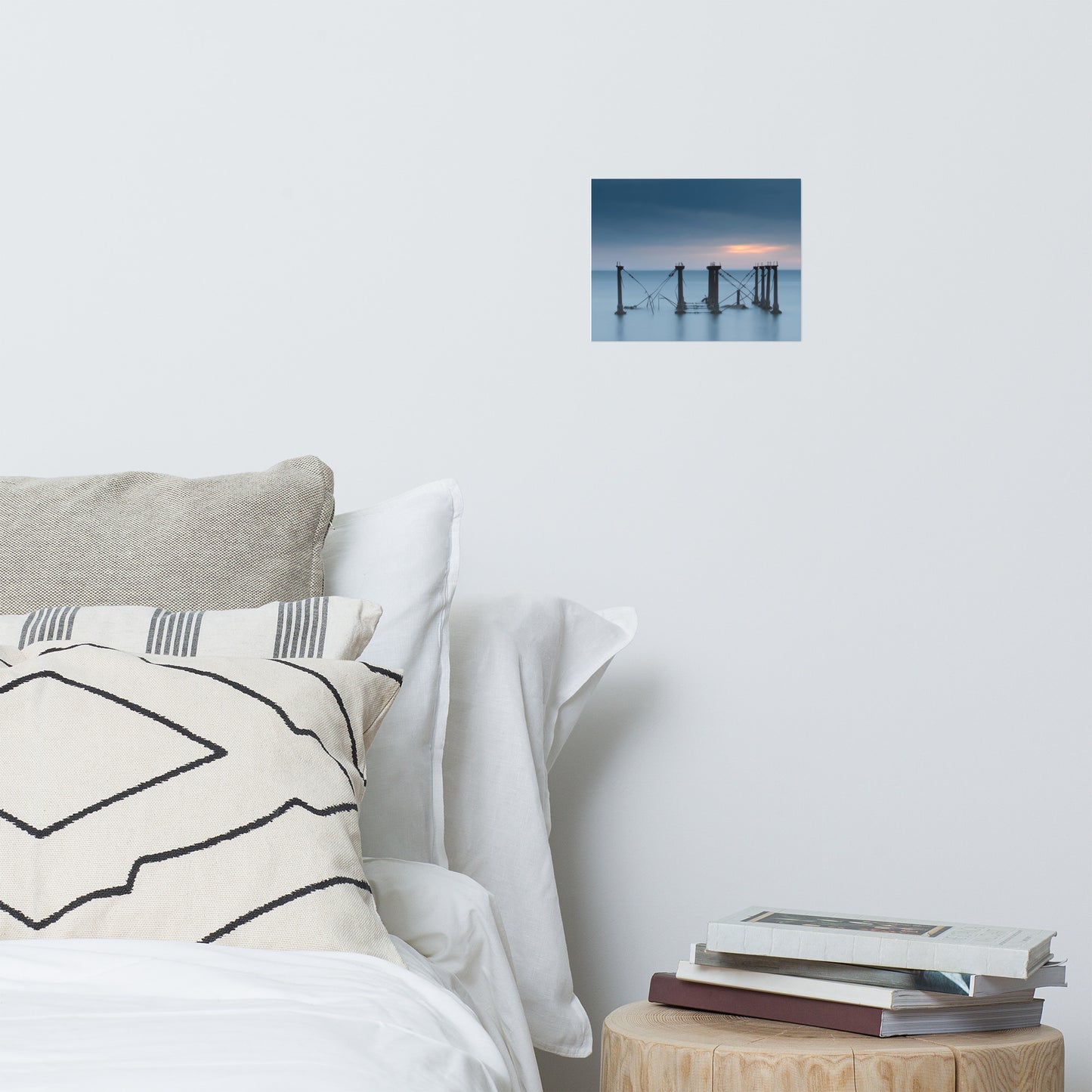 Cloudy Sunrise at Port Mahon Lighthouse Landscape Photo Loose Wall Art Prints