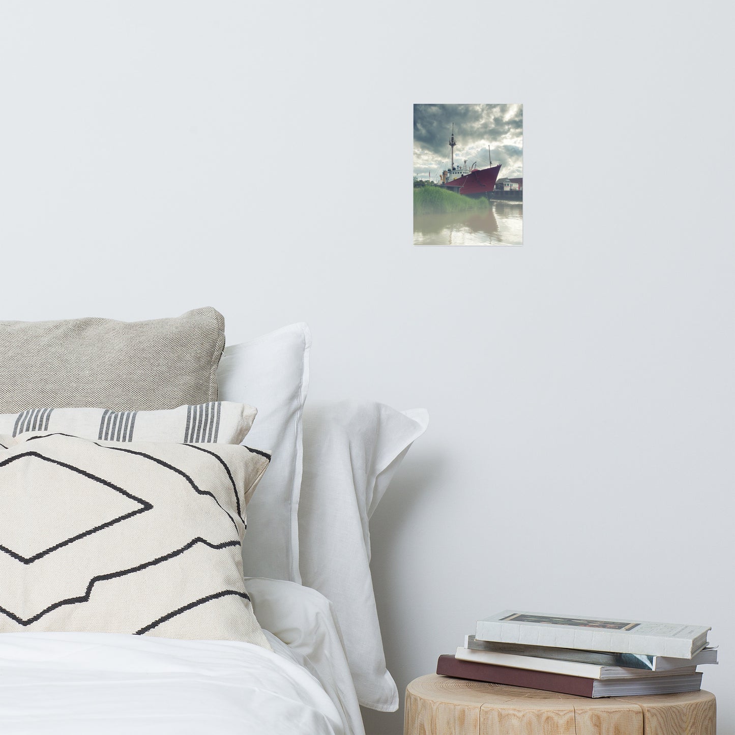 Foggy River Coastal Landscape Photo Loose Wall Art Print