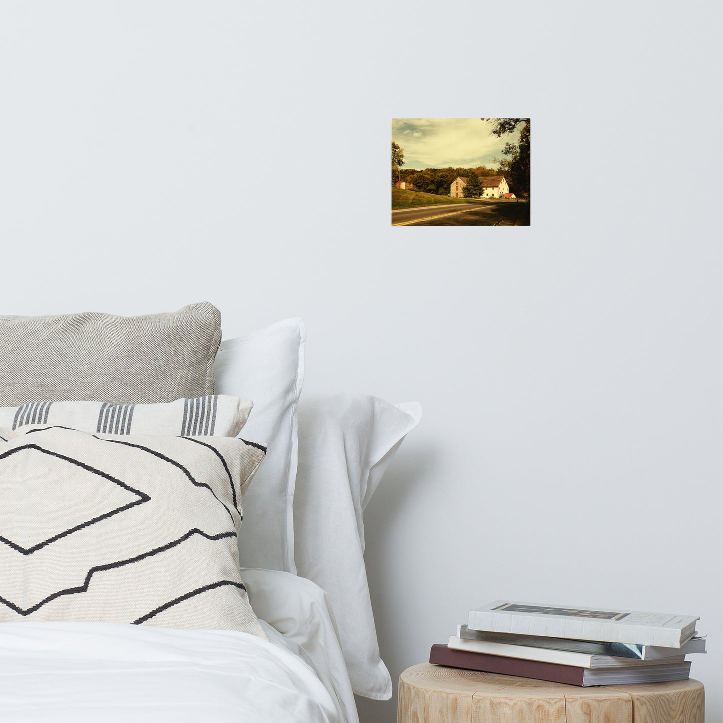 Greenbank Mill Summer Colorized Rustic Architectural Farmhouse Style Landscape Photo Loose Wall Art Prints