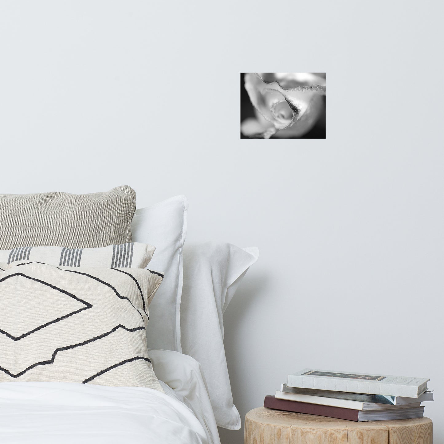 Infrared Rose Black and White Floral Nature Photo Loose Unframed Wall Art Prints