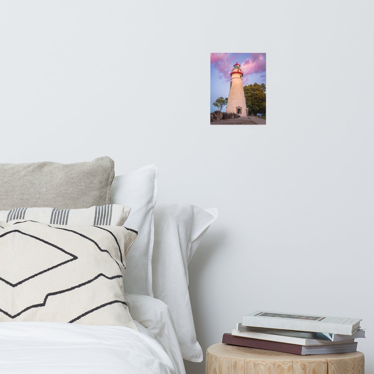 Marblehead Lighthouse at Sunset Landscape Photo Loose Wall Art Print