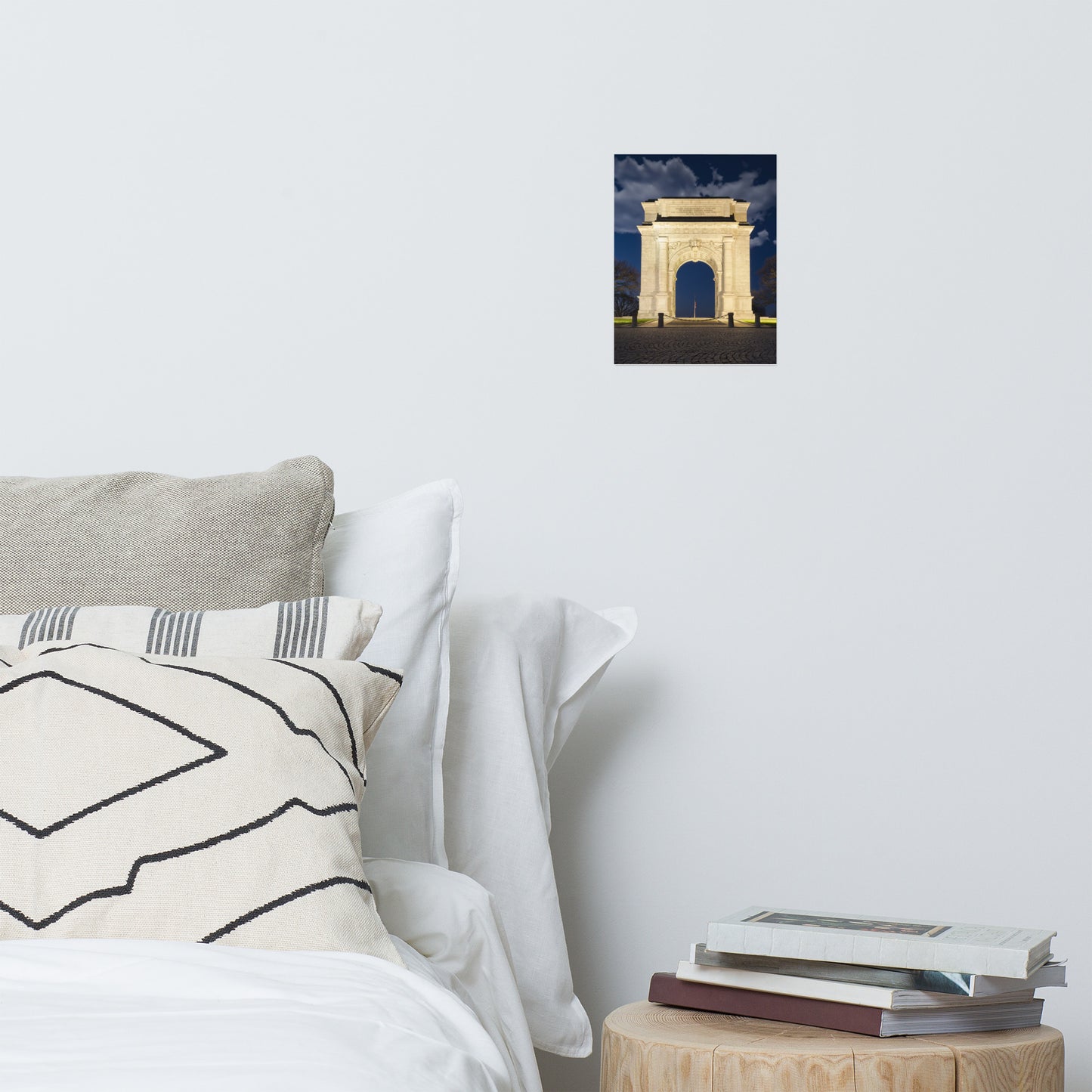 Night Photo At Valley Forge Arch - Urban Landscape Loose Unframed Wall Art Prints