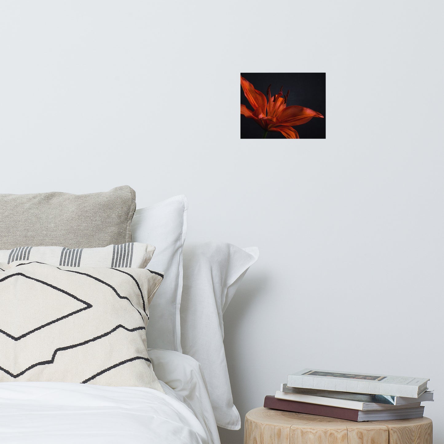 Orange Lily with Backlight Floral Nature Photo Loose Unframed Wall Art Prints