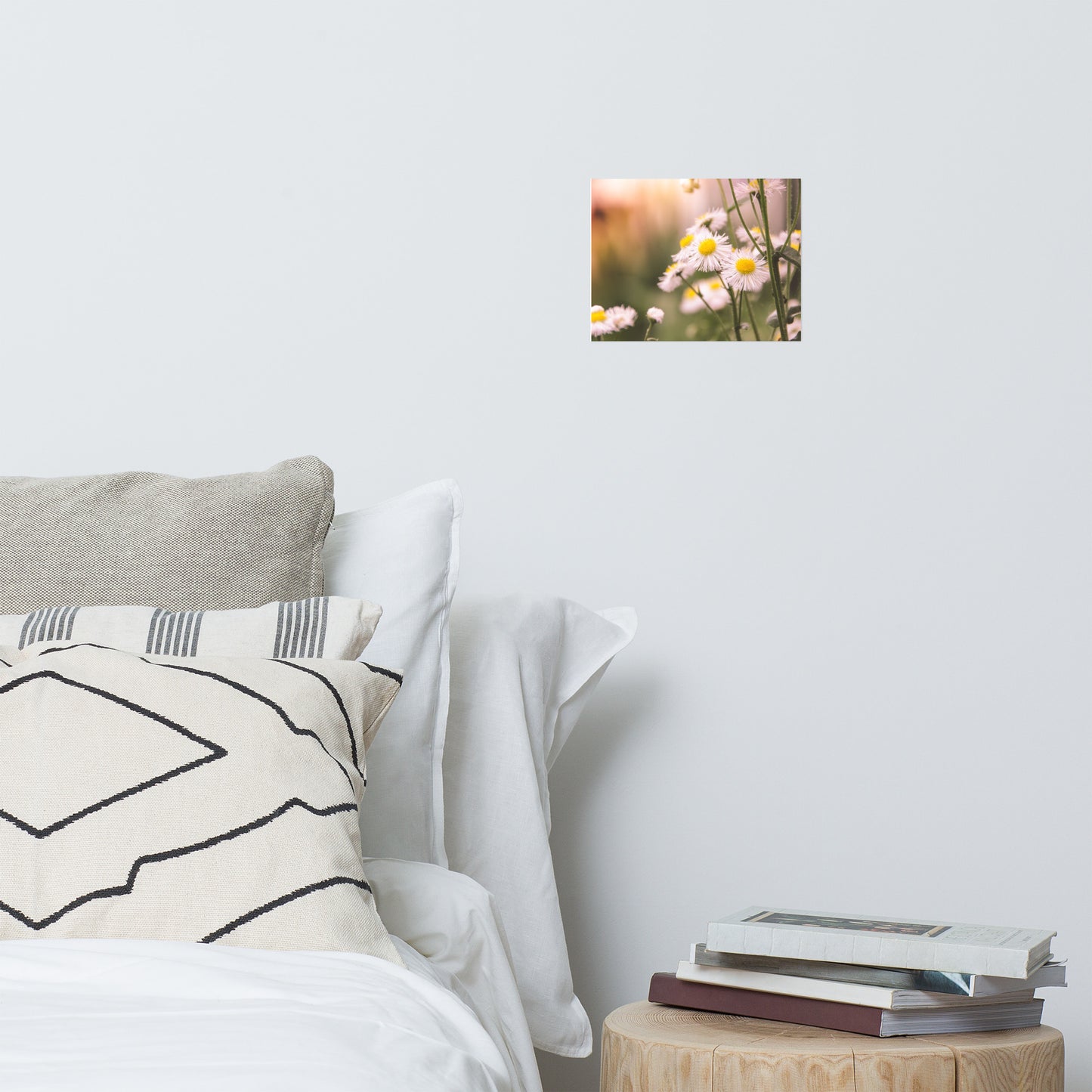Philadelphia Fleabane Cluster Softened Floral Nature Photo Loose Unframed Wall Art Prints