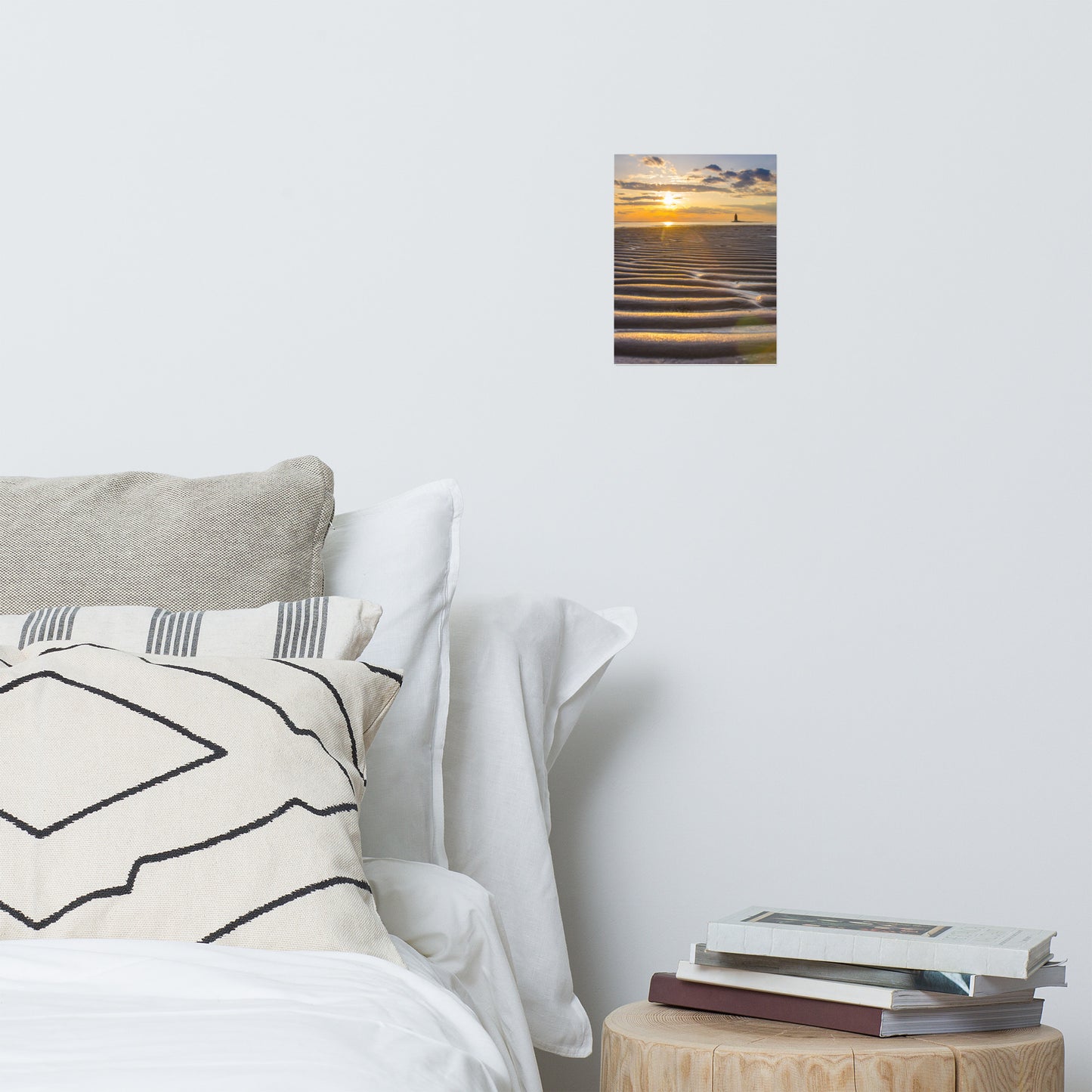 Sandbars and Sunset Landscape Photo Loose Wall Art Print