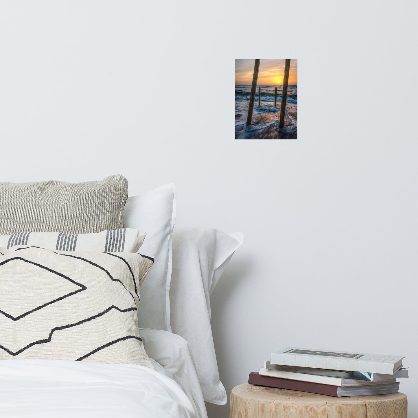 Sunrise Between the Pillars Landscape Photo Loose Wall Art Print