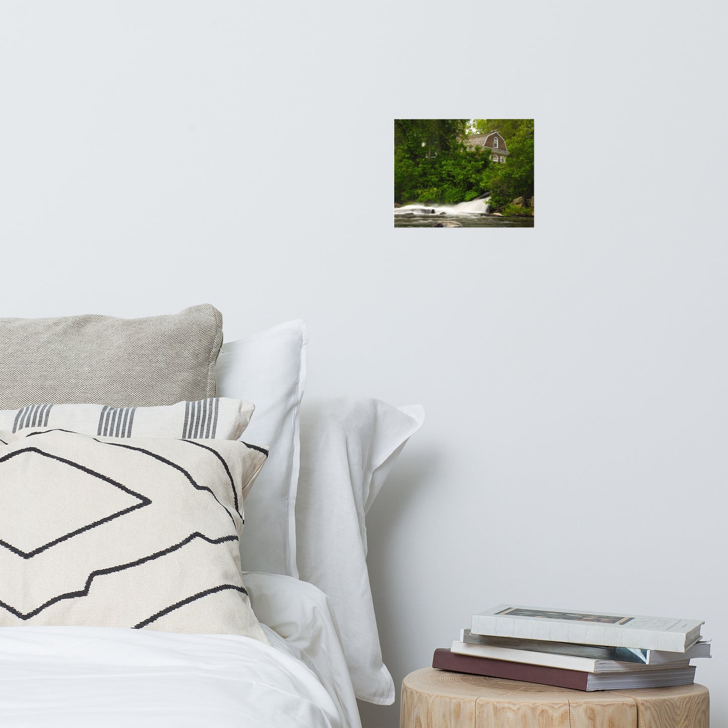 The Brandywine River and First Presbyterian Church Color Rustic Farmhouse Style Landscape Photo Loose Wall Art Prints