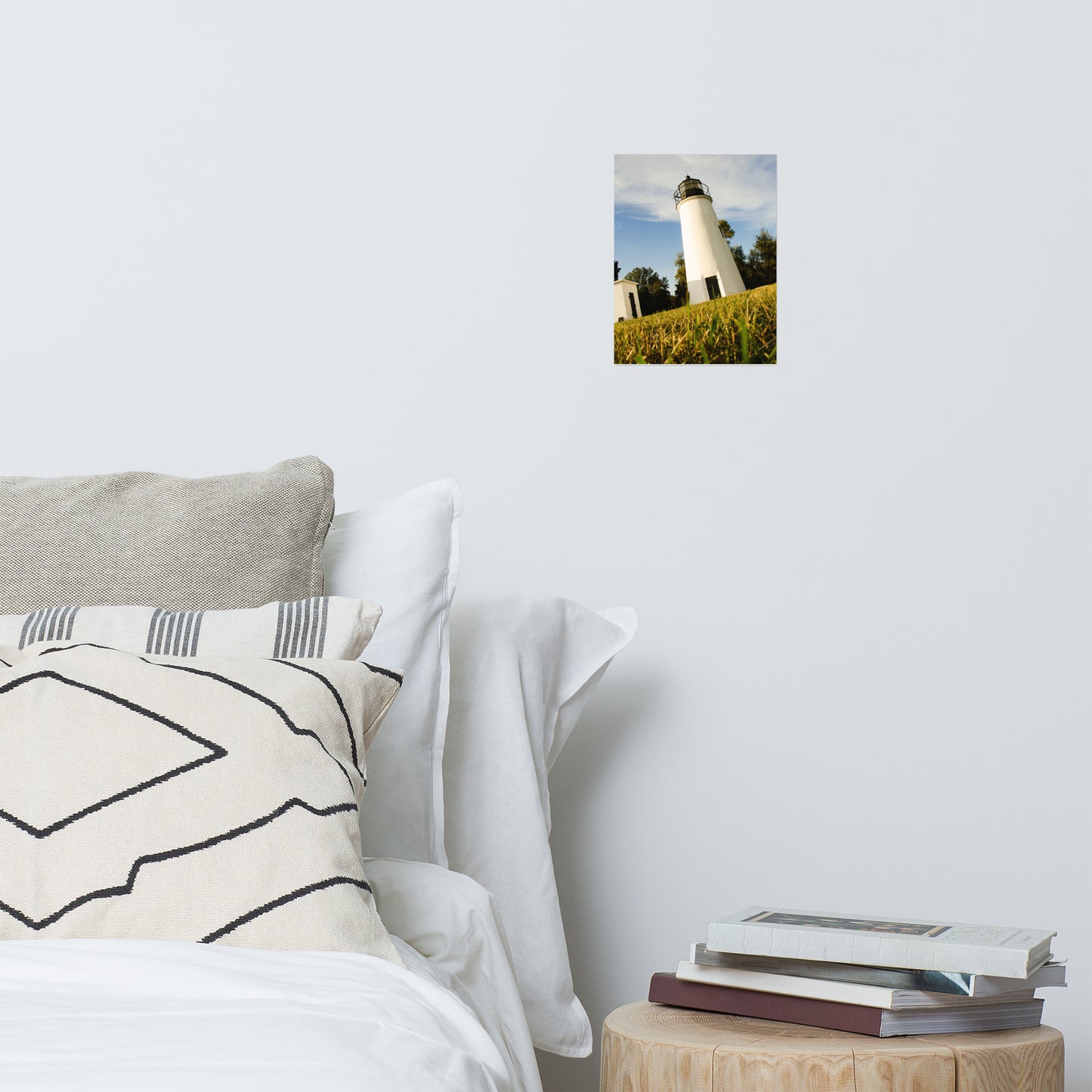 Turkey Point Lighthouse Architectural Coastal Landscape Photo Loose Wall Art Print
