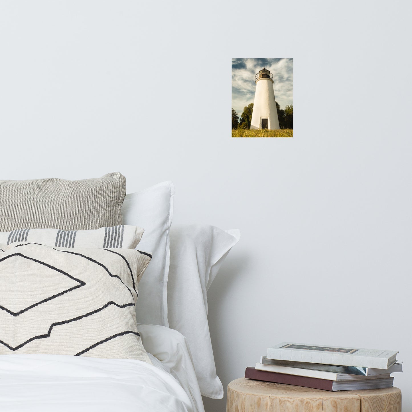 Turkey Point Lighthouse Standing Tall Coastal Architectural Landscape Photo Loose Wall Art Print