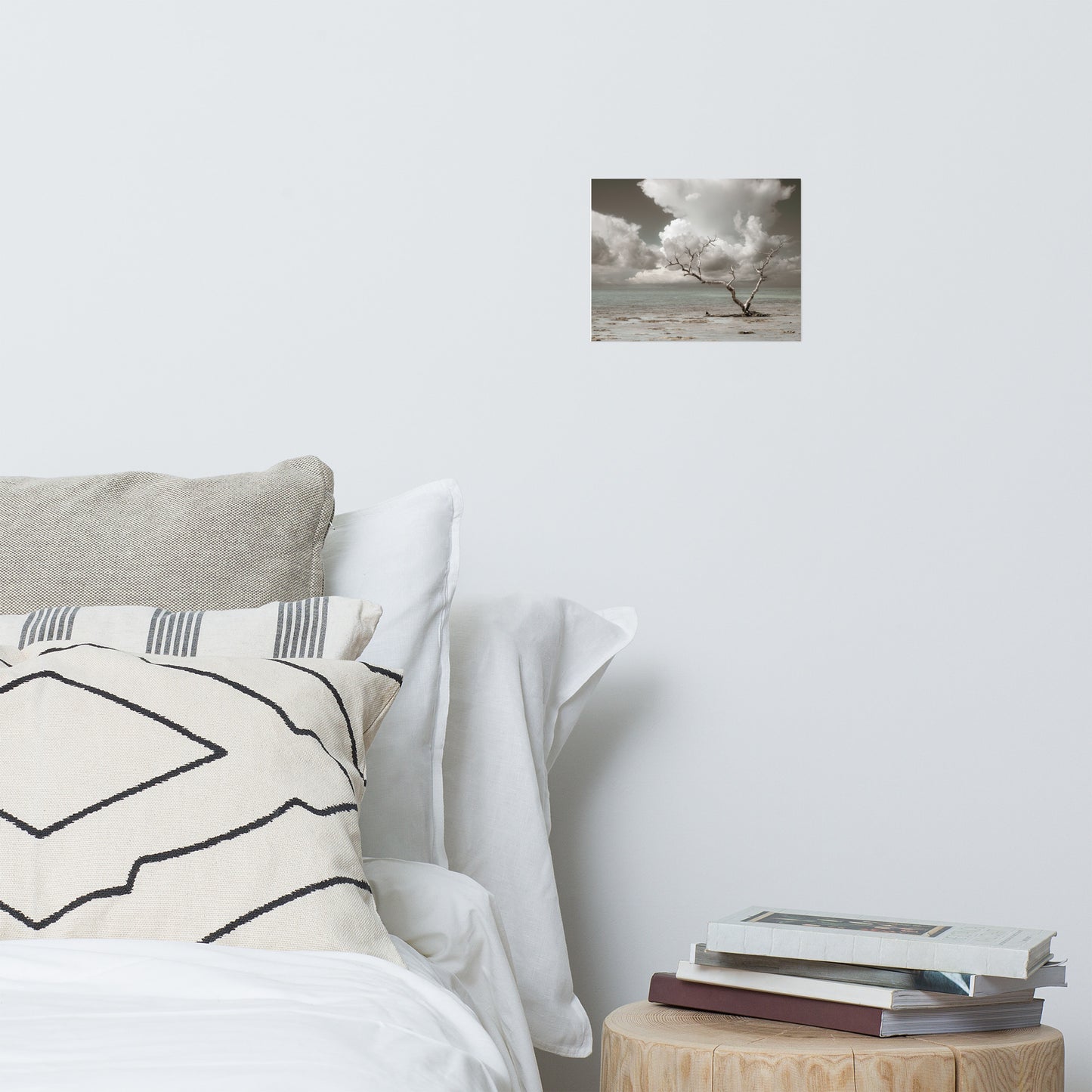 Wanderlust Aged and Colorized Coastal Landscape Photo Paper Poster