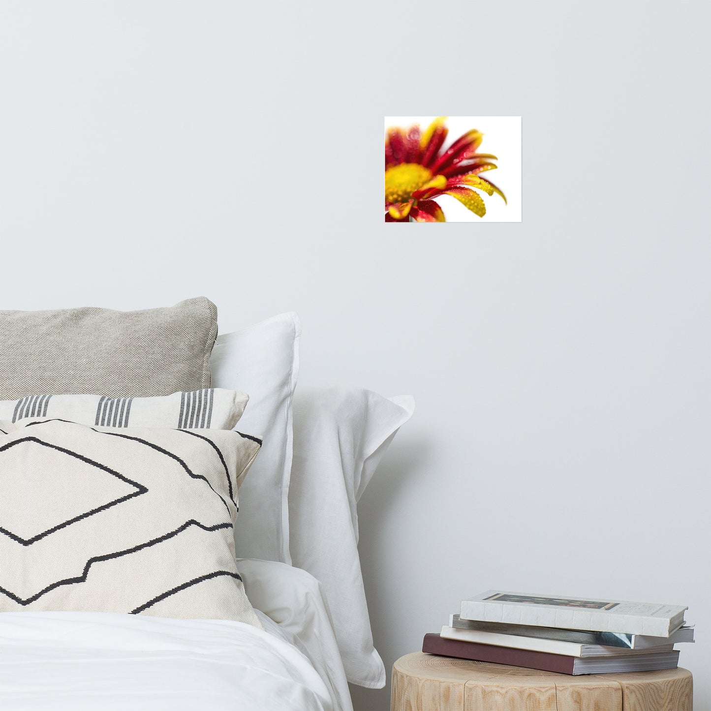 Water Droplets On Mum Petals Floral Nature Photo Loose Unframed Wall Art Prints