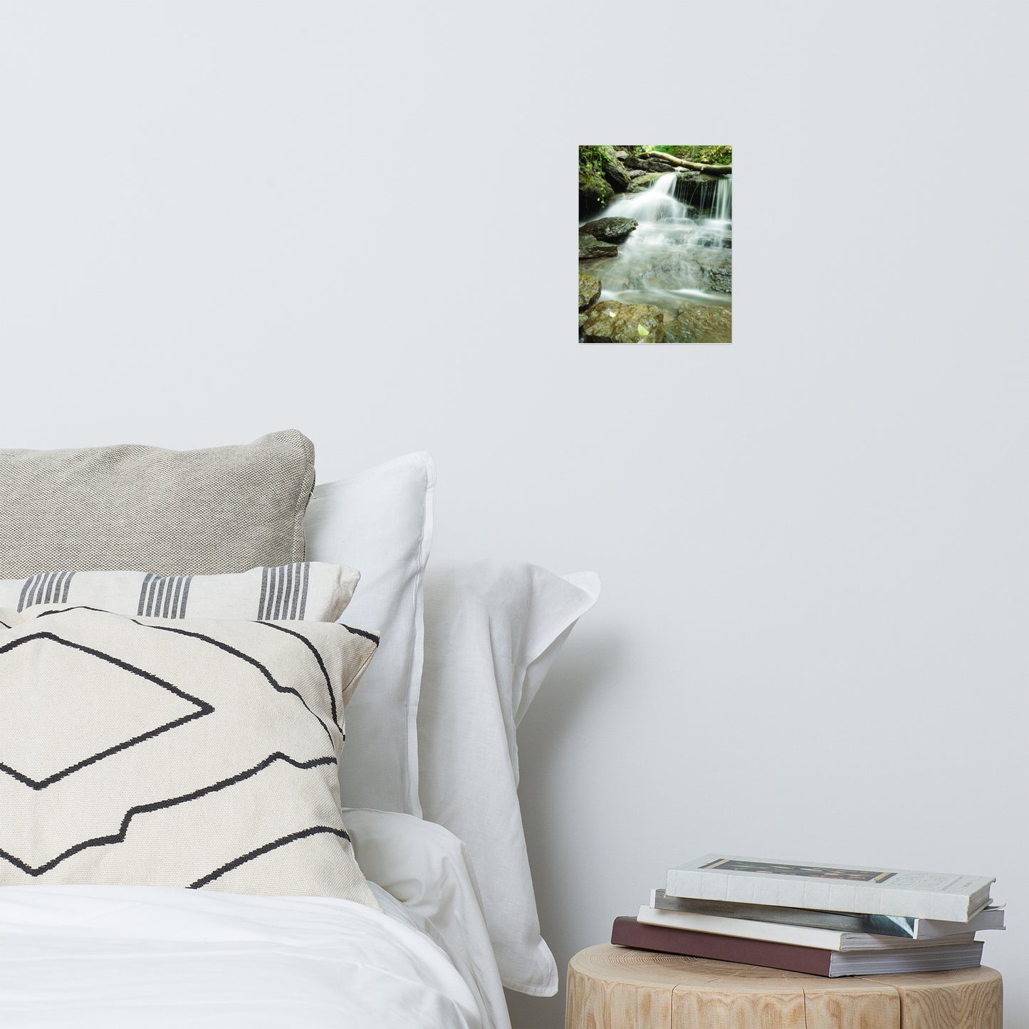 Pixley Falls 2 Waterfalls Rustic Farmhouse Style Landscape Photo Loose Wall Art Print
