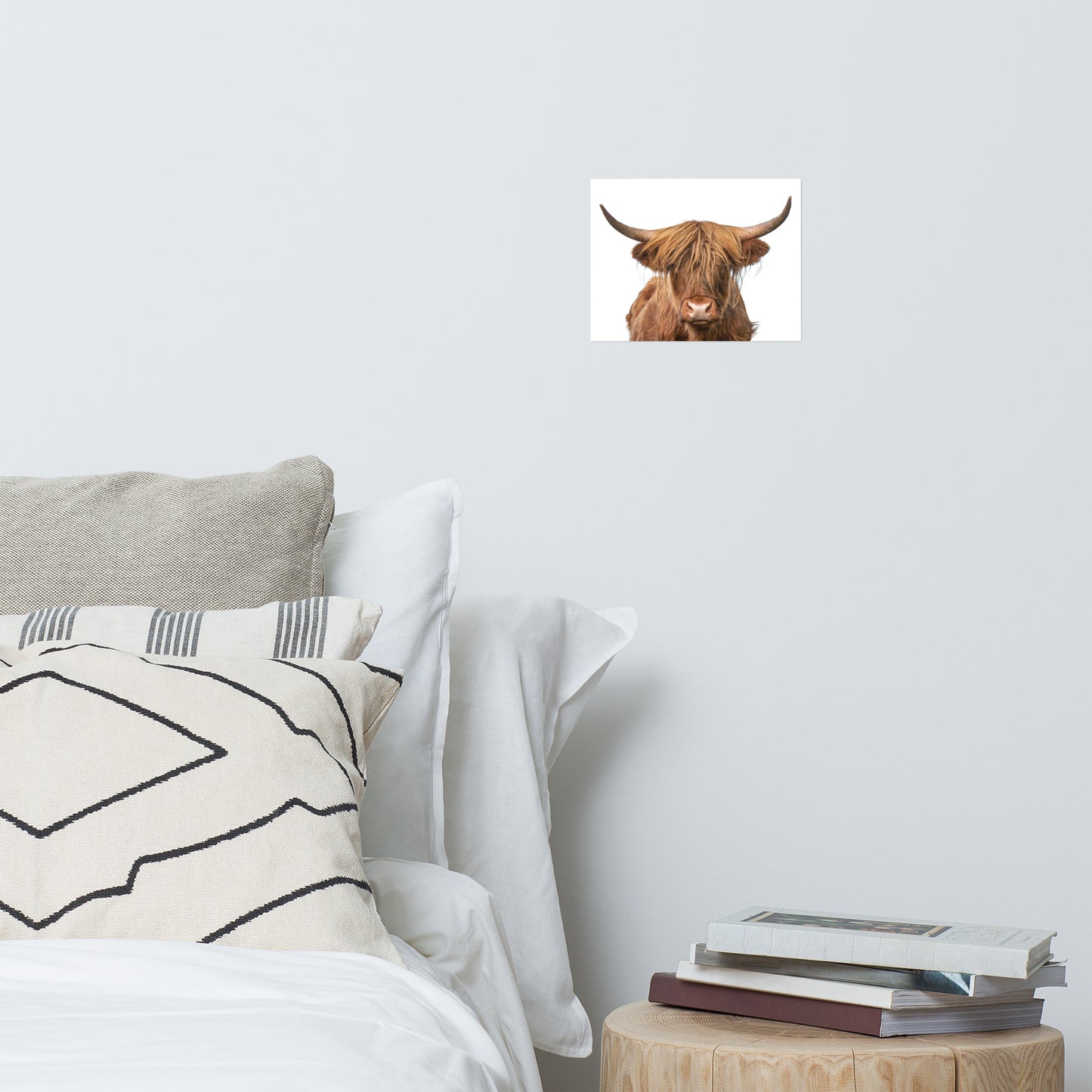 Golden Highland Cow Wildlife / Animal Photograph Loose Wall Art Prints