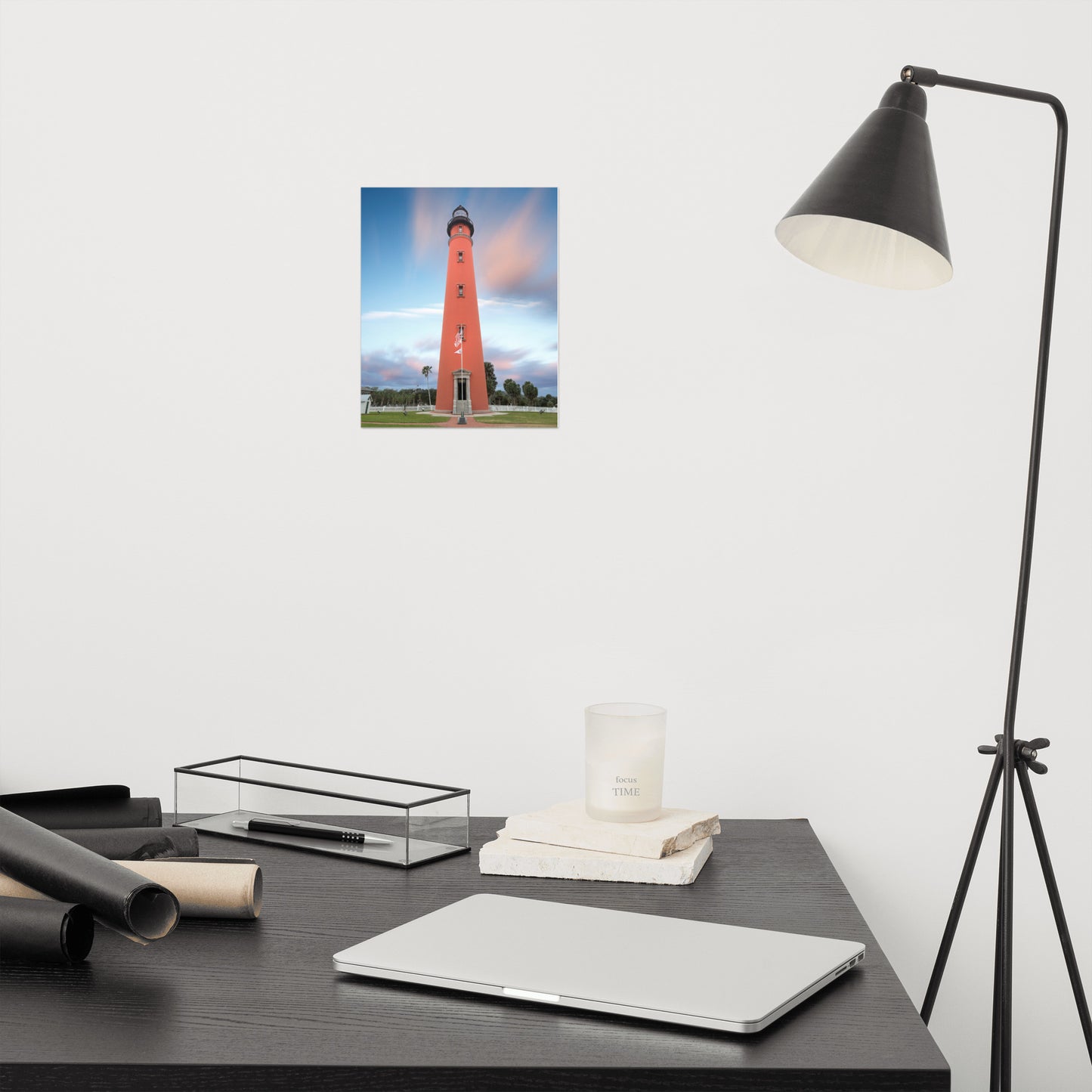 Ponce De Leon Lighthouse and Sunset Landscape Photo Loose Wall Art Print