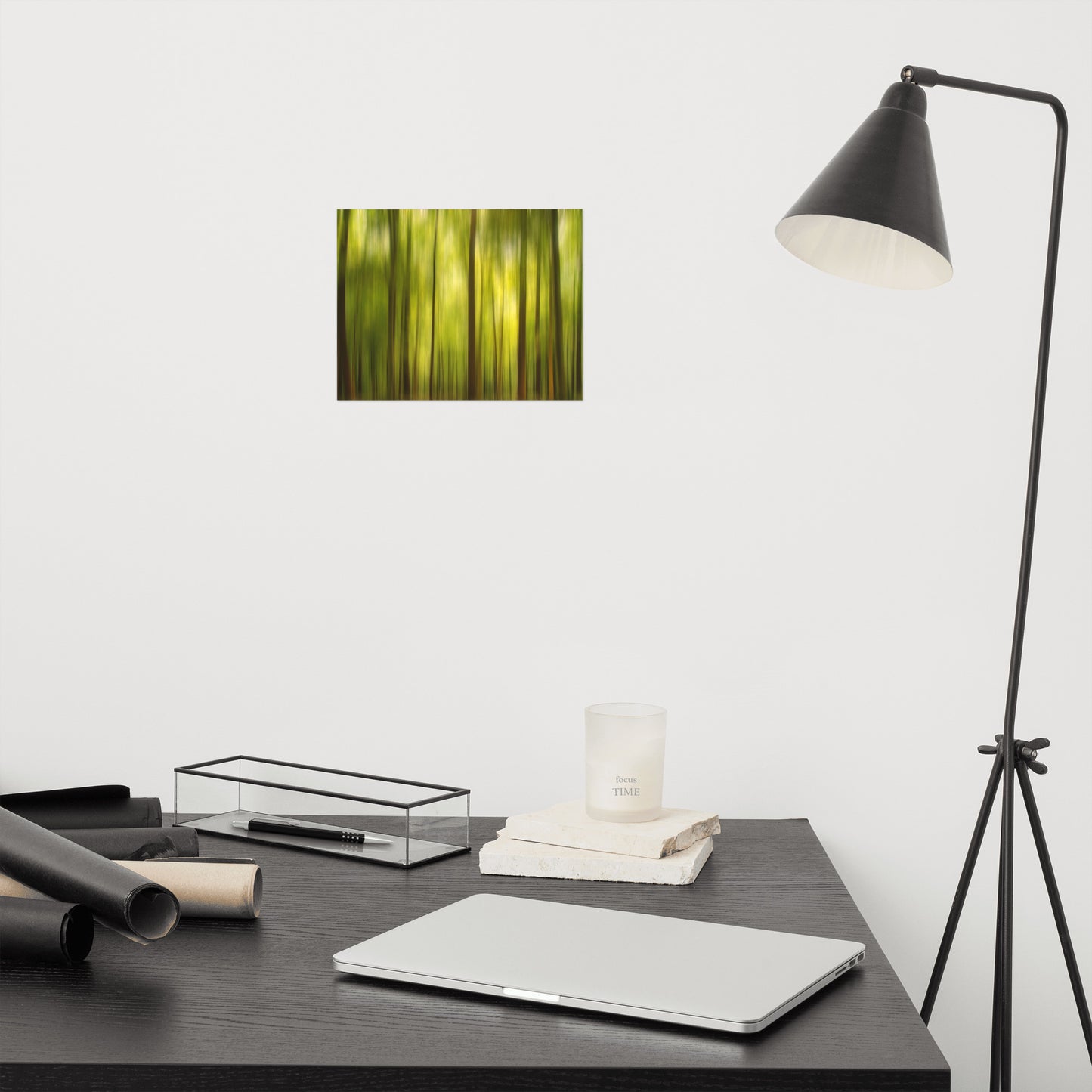 Warmth of the Forests Colors Abstract Rustic Farmhouse Style Landscape Photo Unframed Wall Art Print