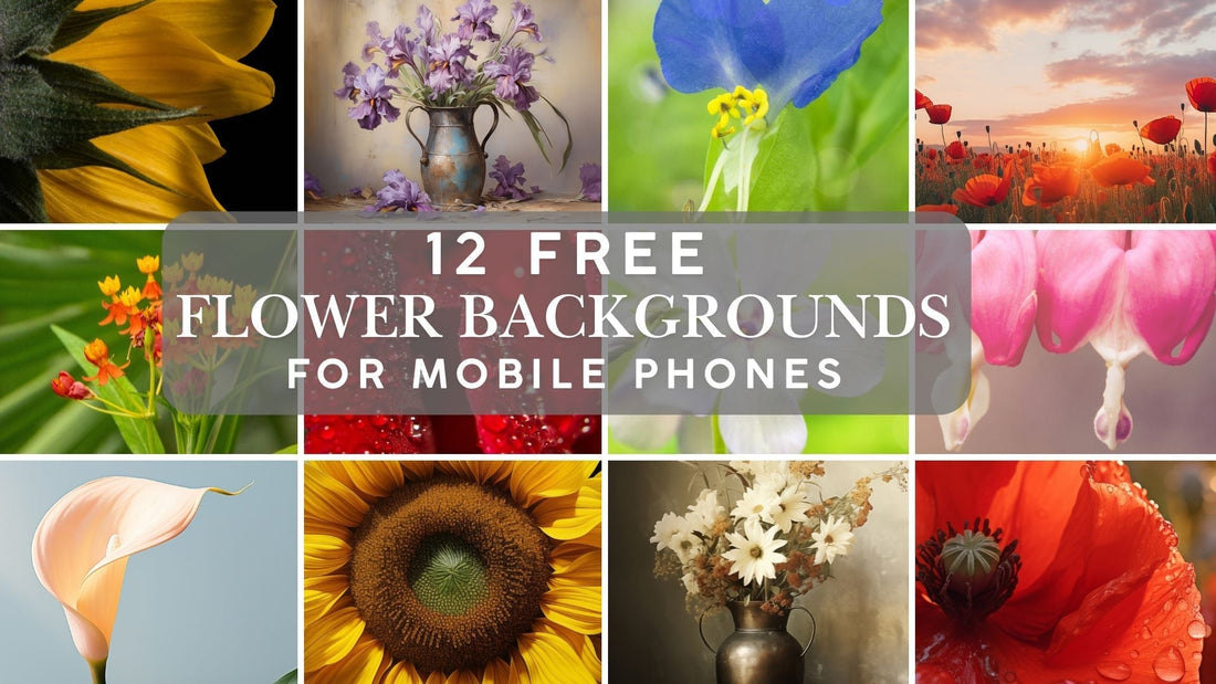 12 Free Background for Phone Screens: Bloom into Calm: 60 Seconds of Floral Art Therapy 🌼