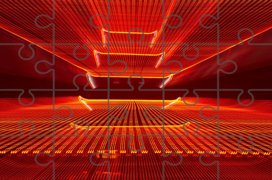 Abstract Pagoda - Digital Puzzle