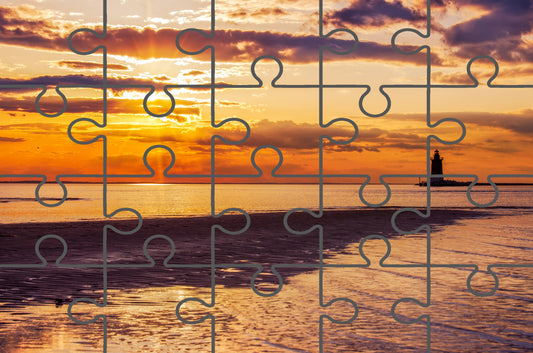 Cape Henlopen Sunset Landscape Photograph Free Online Jigsaw Puzzle