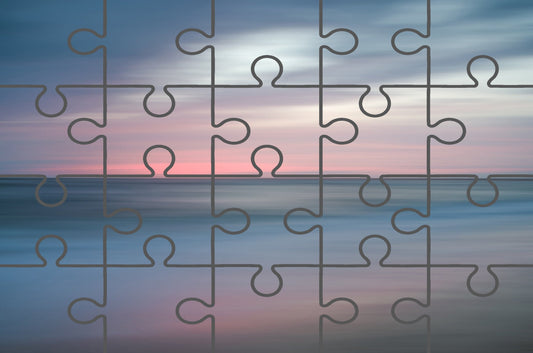 The Colors of Evening on the Beach Landscape Photograph Free Online Jigsaw Puzzle