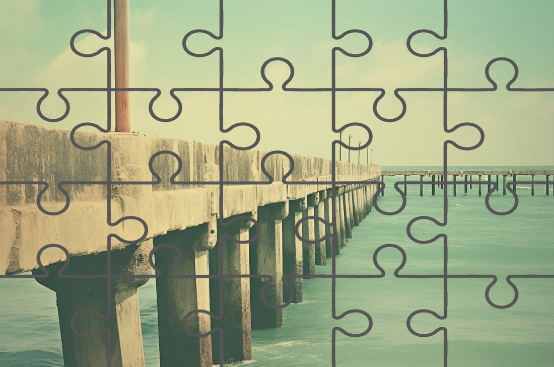 Vintage Paradise Subdued Retro Coastal Photorealistic Beach Picture Free Online Jigsaw Puzzle