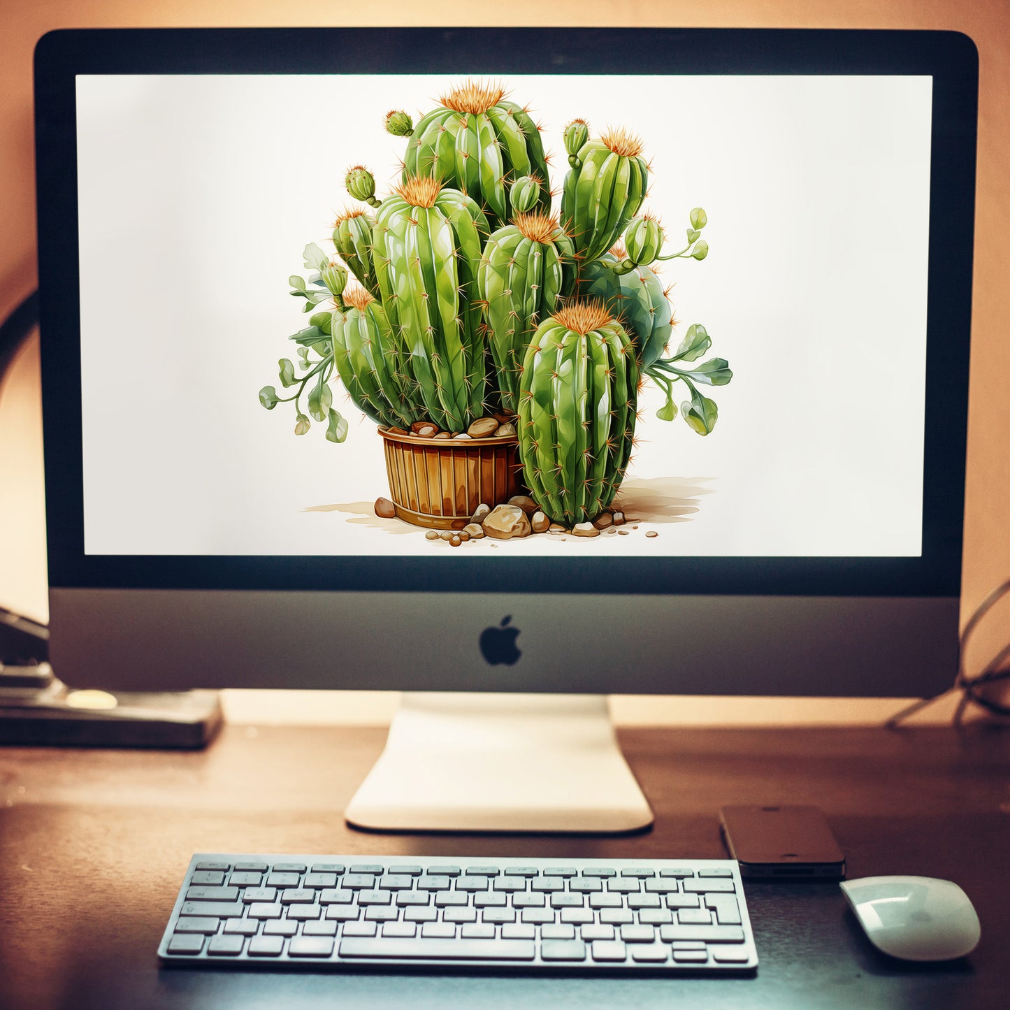 A Collection of Cacti Cactus Illustration Pencil Drawing Wallpaper for Computer2