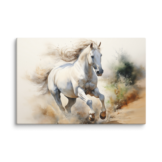 A Field of Dreams Watercolor Painting Digital Watercolor Painting Extra Large Canvas Print