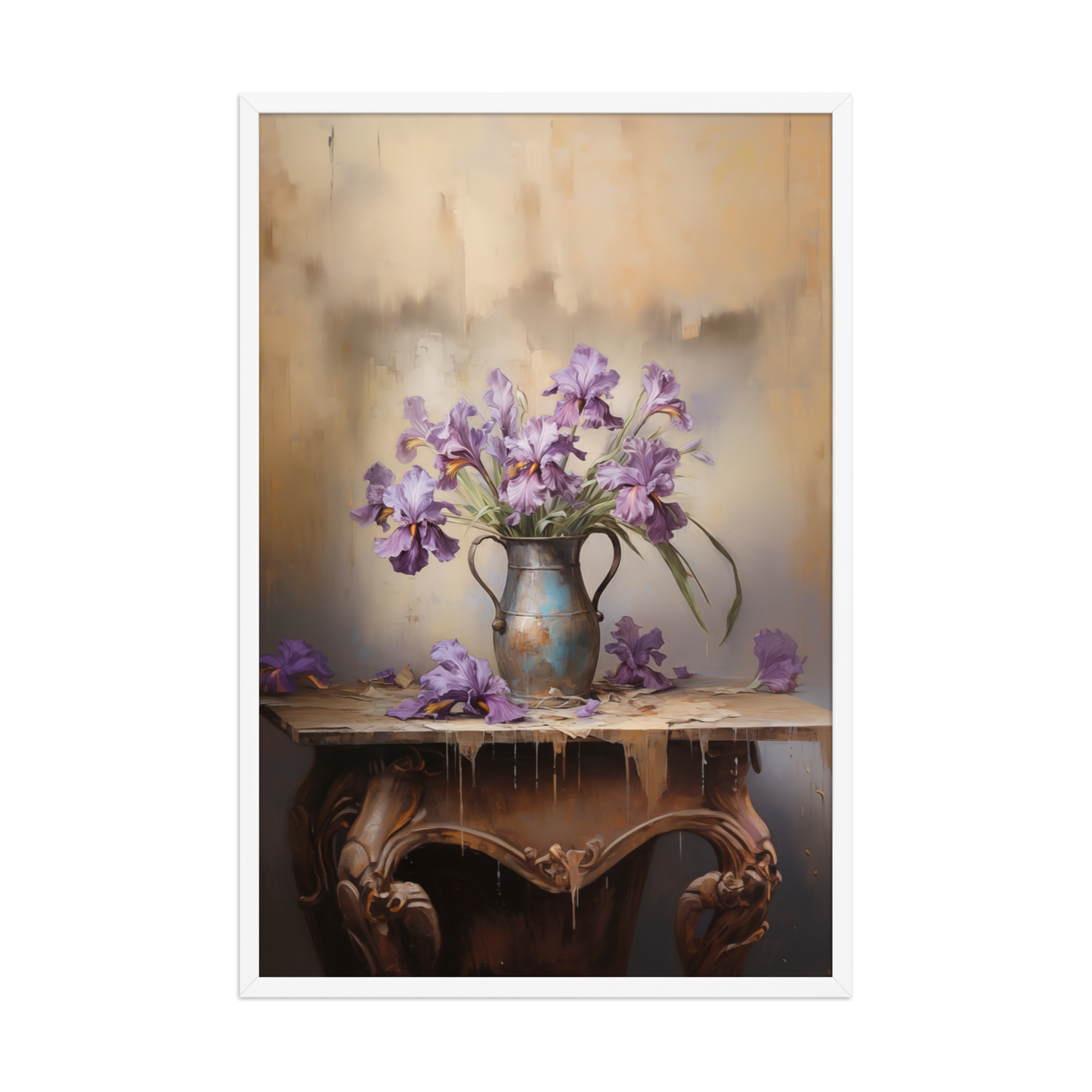 A Moment of Grace Digital Artwork Pastel Painting Framed Art Wall Print White Frame