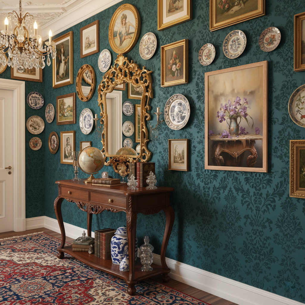 A Moment of Grace Digital Artwork Pastel Painting Framed Wall Art Print in Maximalism Style Foyer