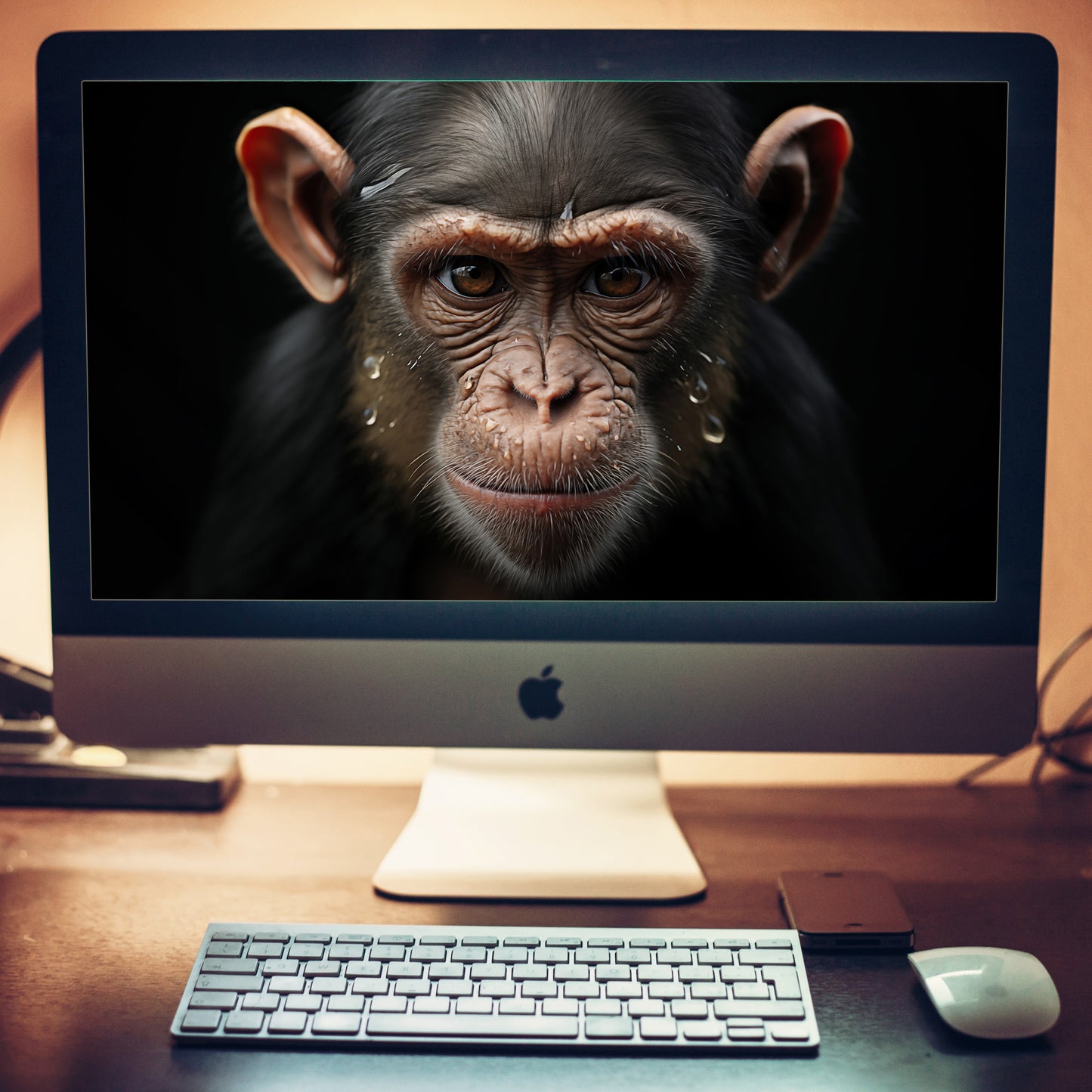 A Monkey's Portrait - Monkey Close-up Photorealism Wallpaper for Computer 2