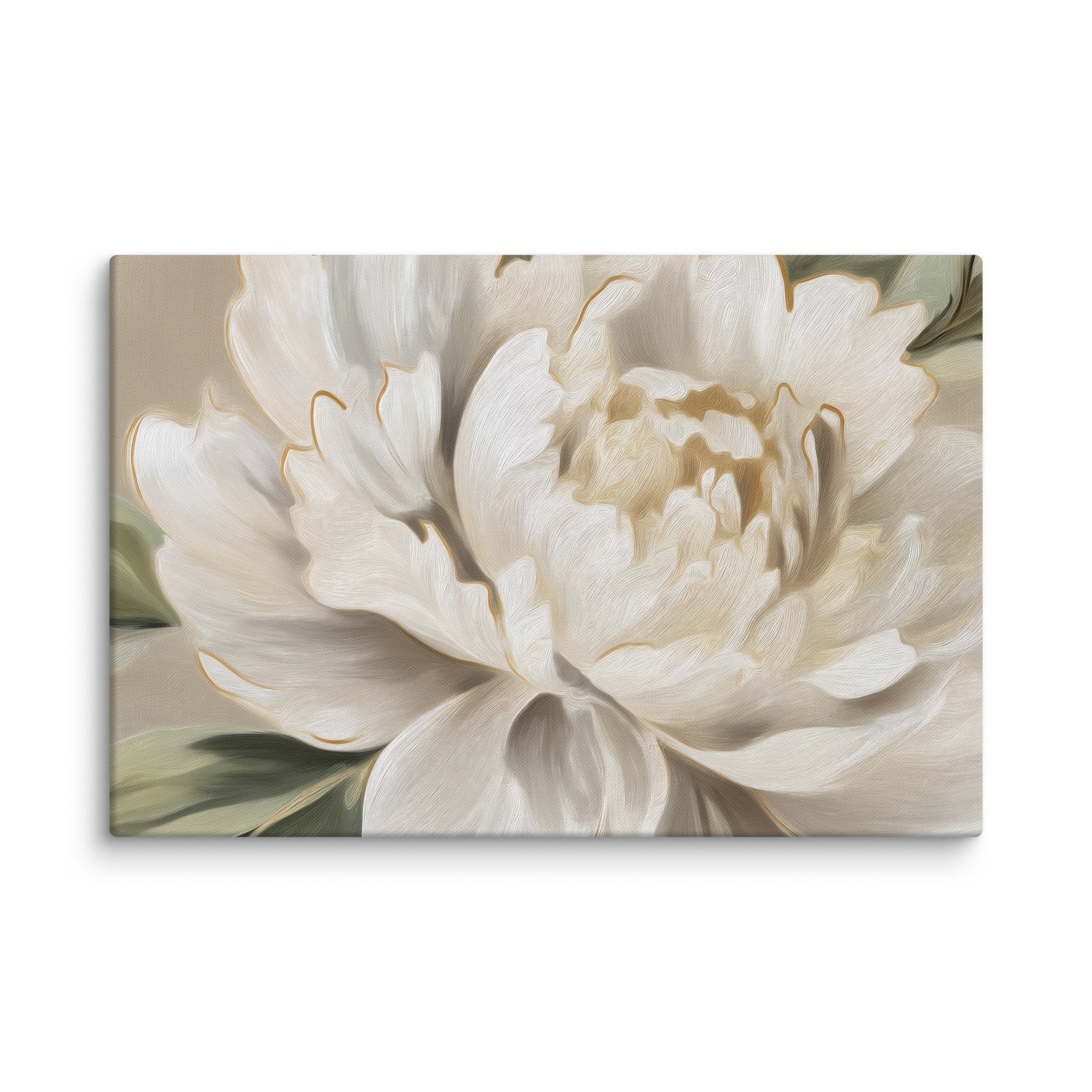 A Whisper of Spring Digital Artwork Peonies Painting Canvas Wall Art Print
