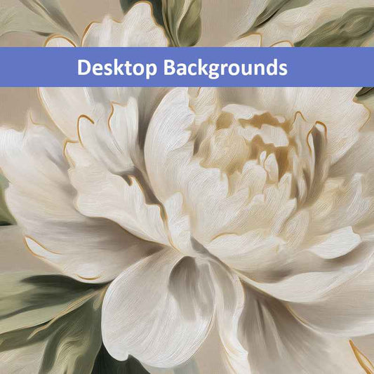 A Whisper of Spring Digital Artwork Peonies Painting Wallpaper for Computer Monitors, TVs, and Laptop Screens