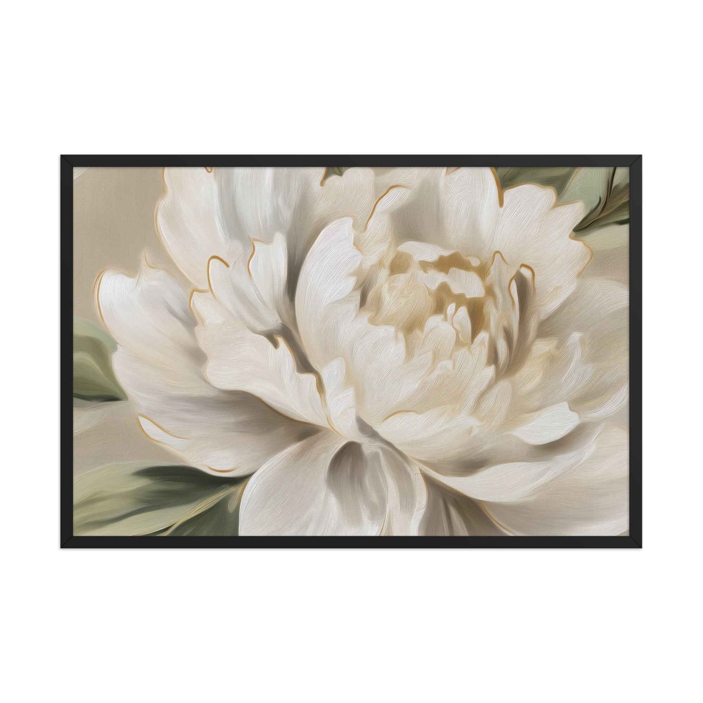 A Whisper of Spring Digital Artwork Peonies Painting Floral Framed Art Print