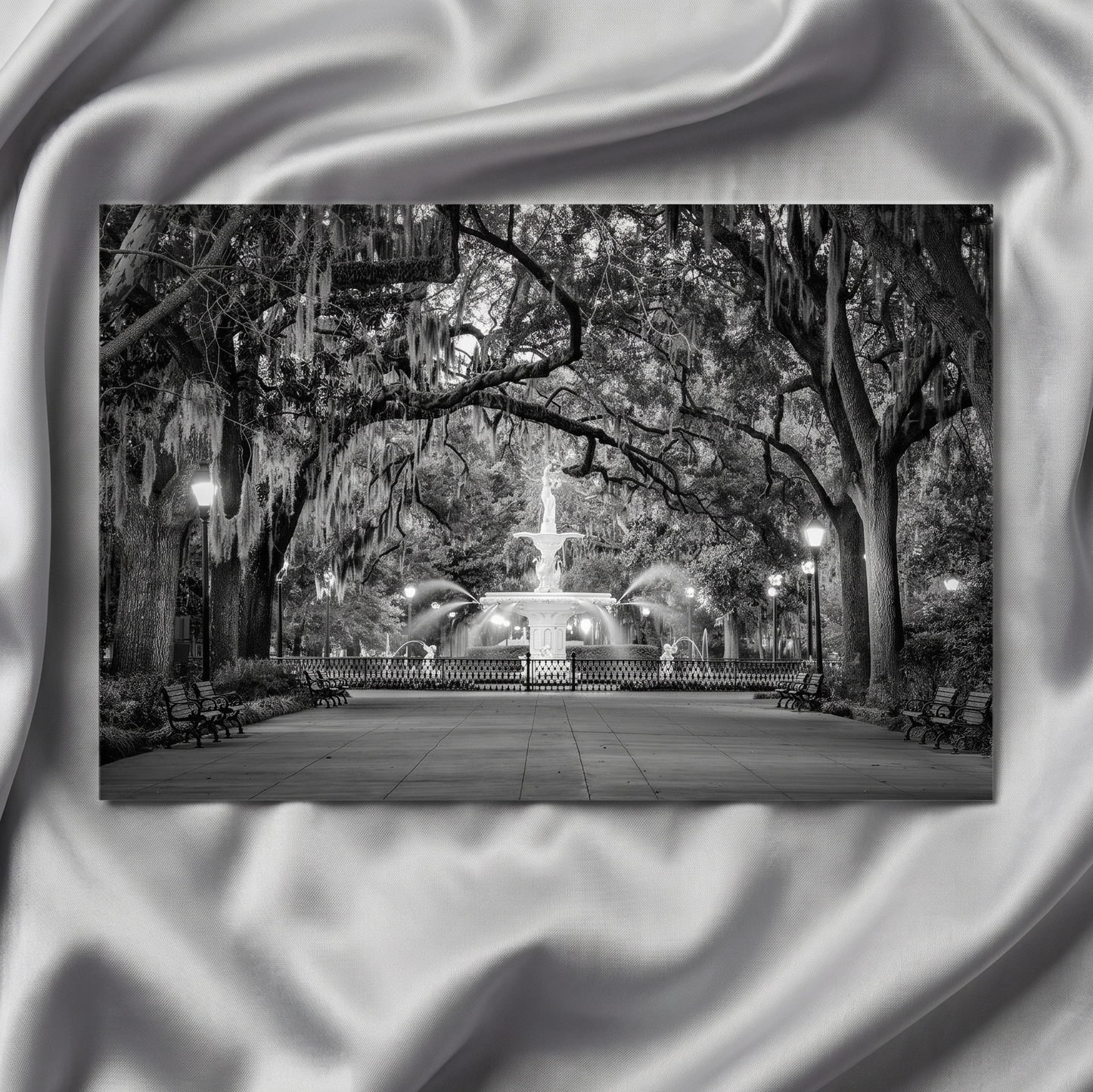 Architectural Wall Art Fountain Forsyth Park Savannah Ga 4 Loose Print