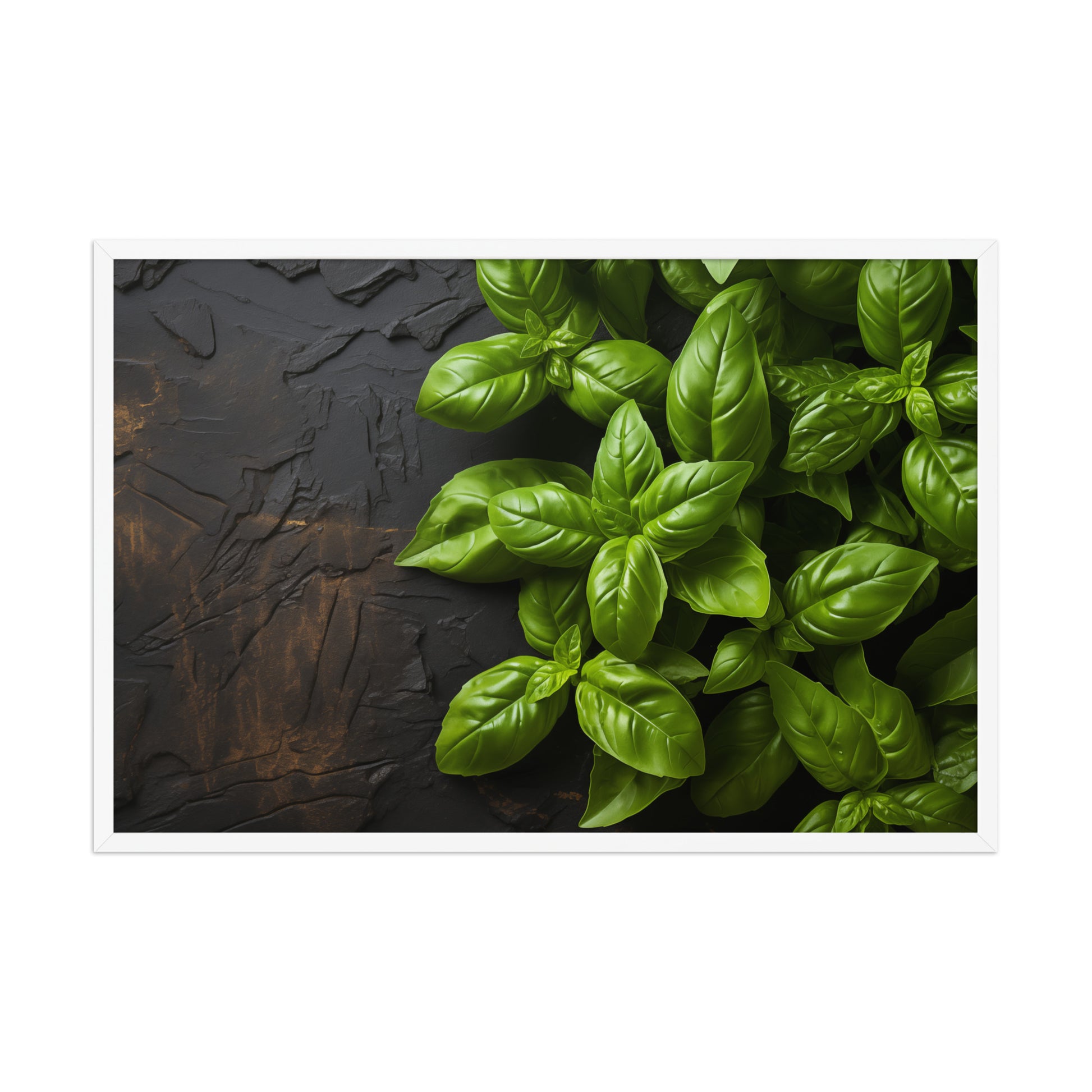 Aromatic Allure Photorealistic White Framed Wall Art Print