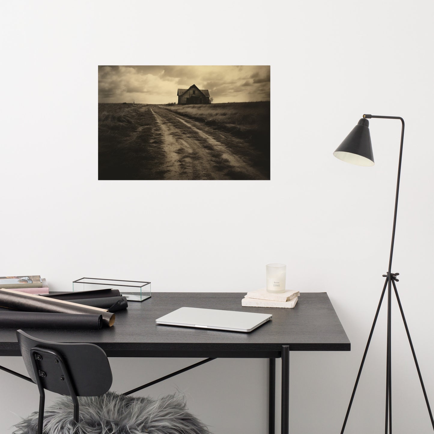 Artwork For Narrow Hallways: Abandoned Echoes Subdued Effect Painting Digital Loose Art Print