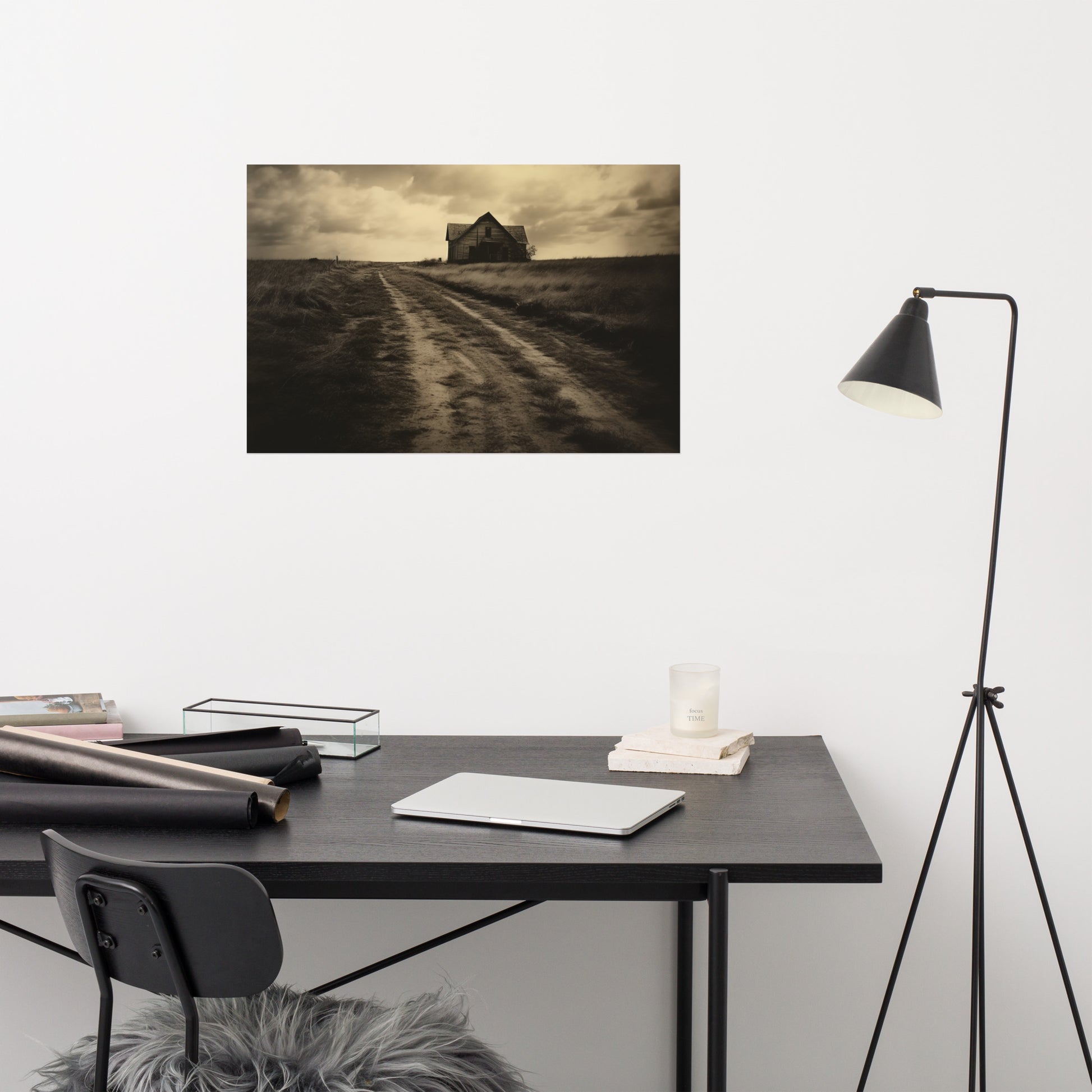 Artwork For Narrow Hallways: Abandoned Echoes Subdued Effect Painting Digital Loose Art Print