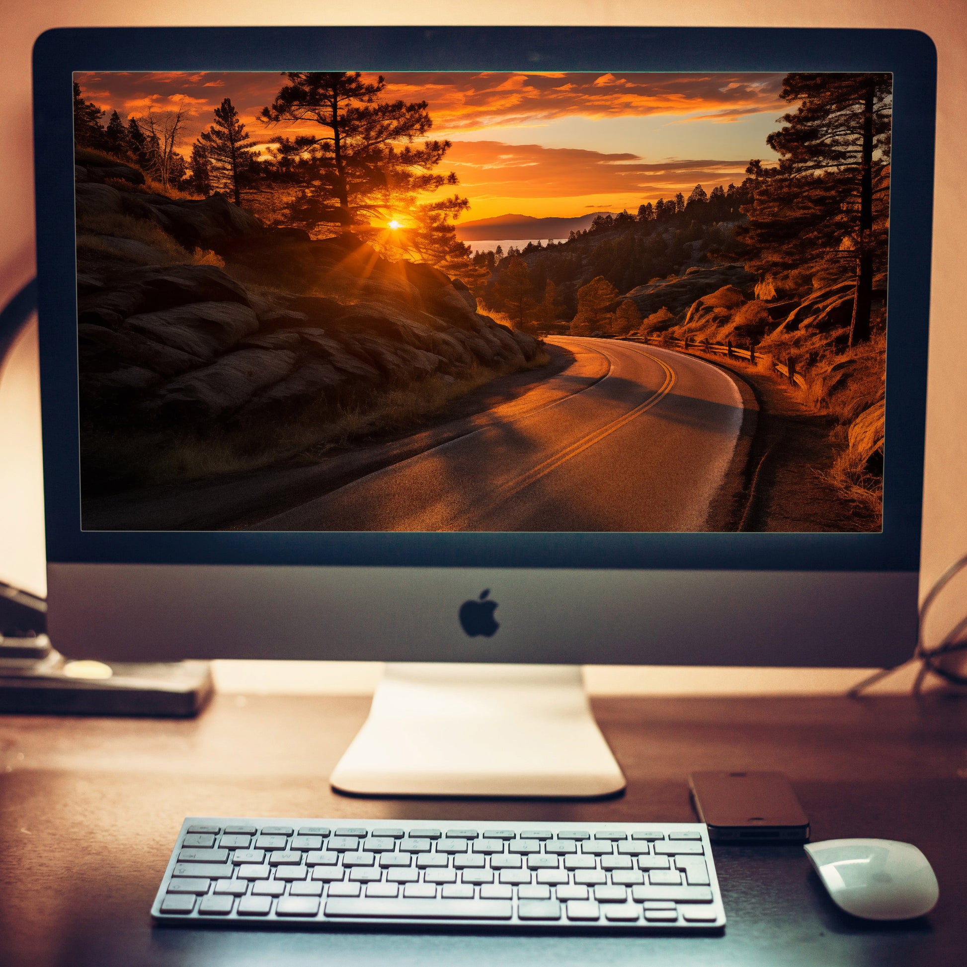 Autumnal Ember Photorealistic Digital Artwork Wallpaper for Computer 2