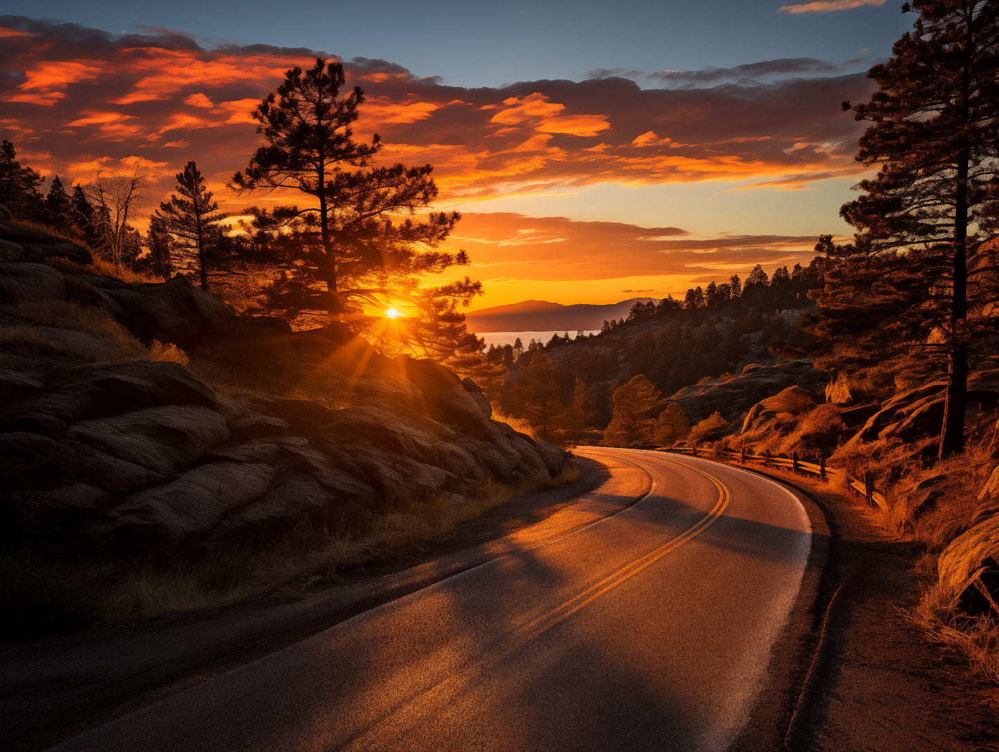 Autumnal Ember Realism Painting