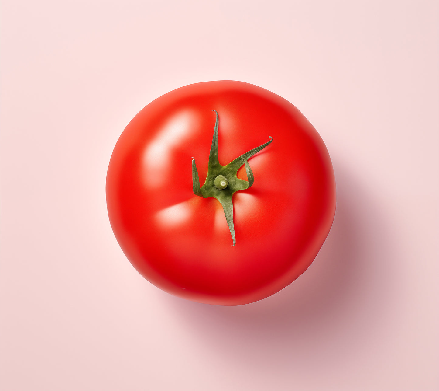 Before the First Slice Tomato Photorealism Painting - Digital Artwork Loose Art Print