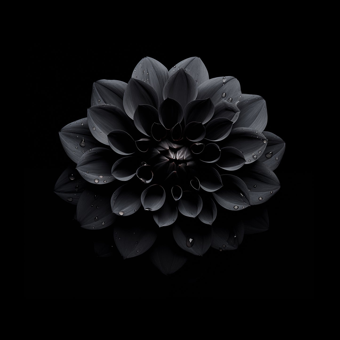 Black Beauty Black Flowers Photorealism