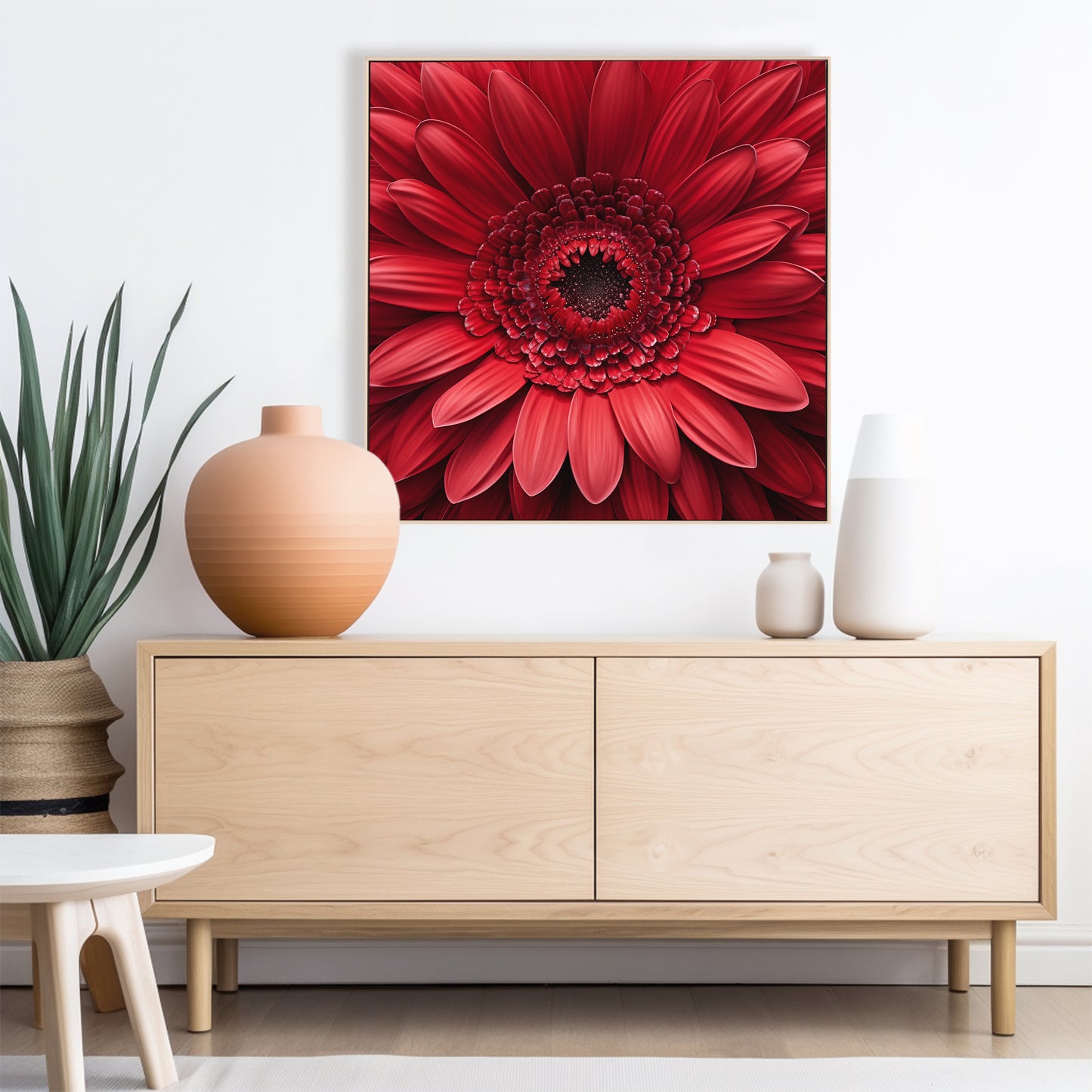 Bloomin' Beautiful Floral Photorealistic Digital Artwork in Lobby Setting