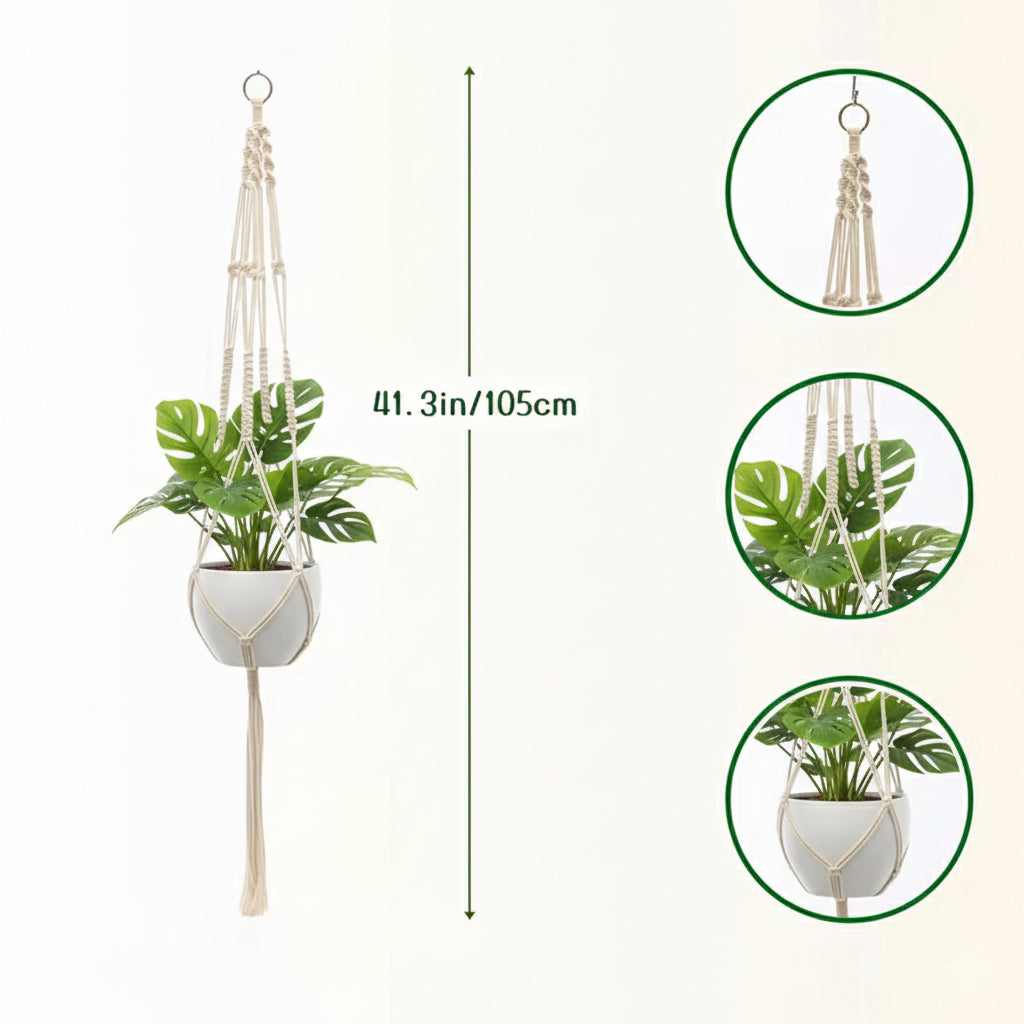 Boho Macrame Plant Hanger 3