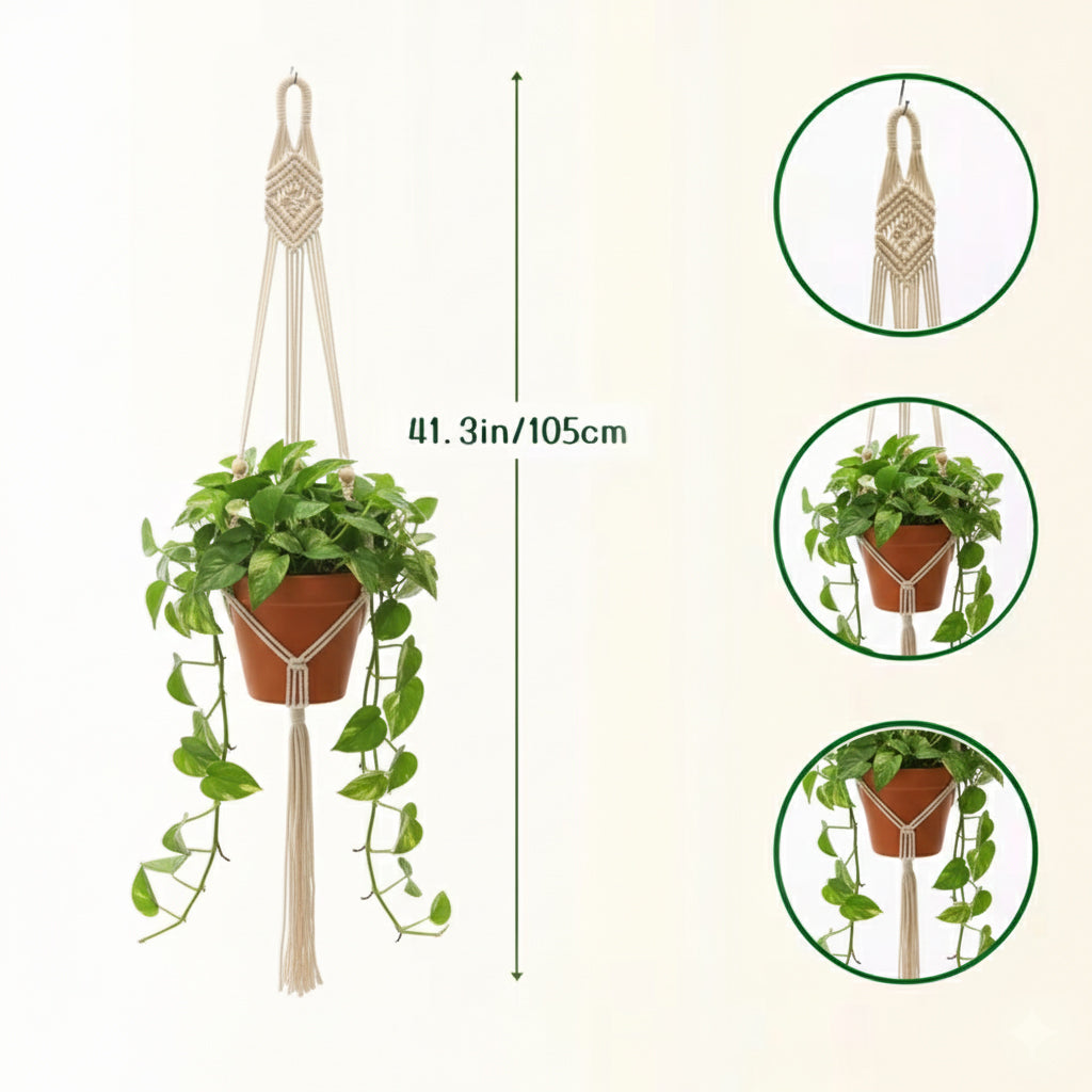 Boho Macrame Plant Hanger 4