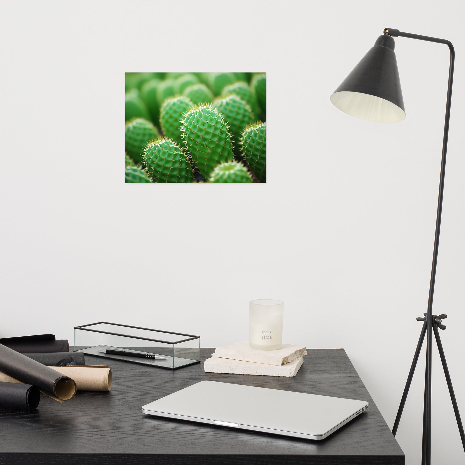 Cactus Art Print: A Collection of Cacti Photorealism Frameless Art Print