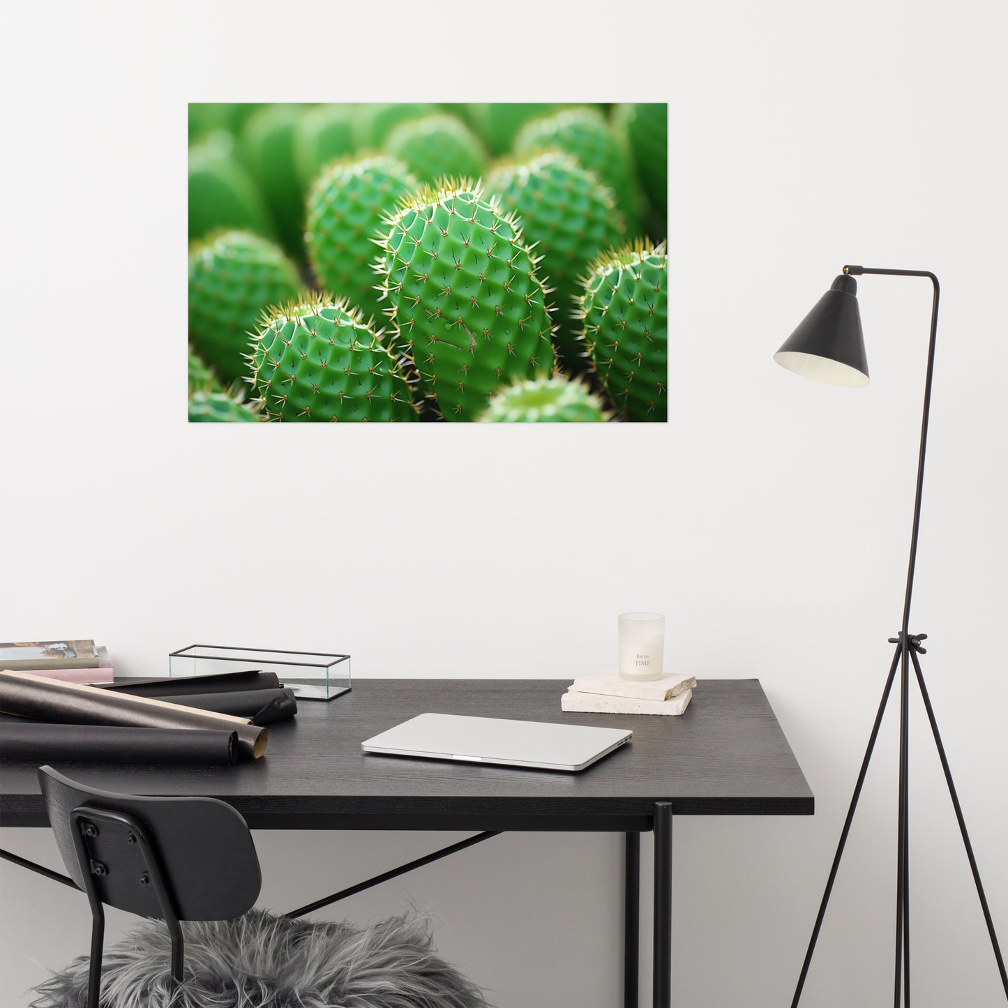Cactus Desert Wall Art: A Collection of Cacti Photorealism Frameless Art Print