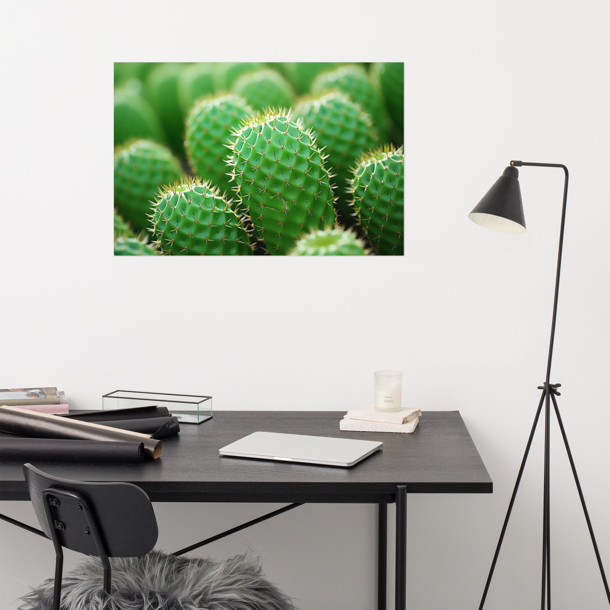 Cactus Desert Wall Art: A Collection of Cacti Photorealism Frameless Art Print