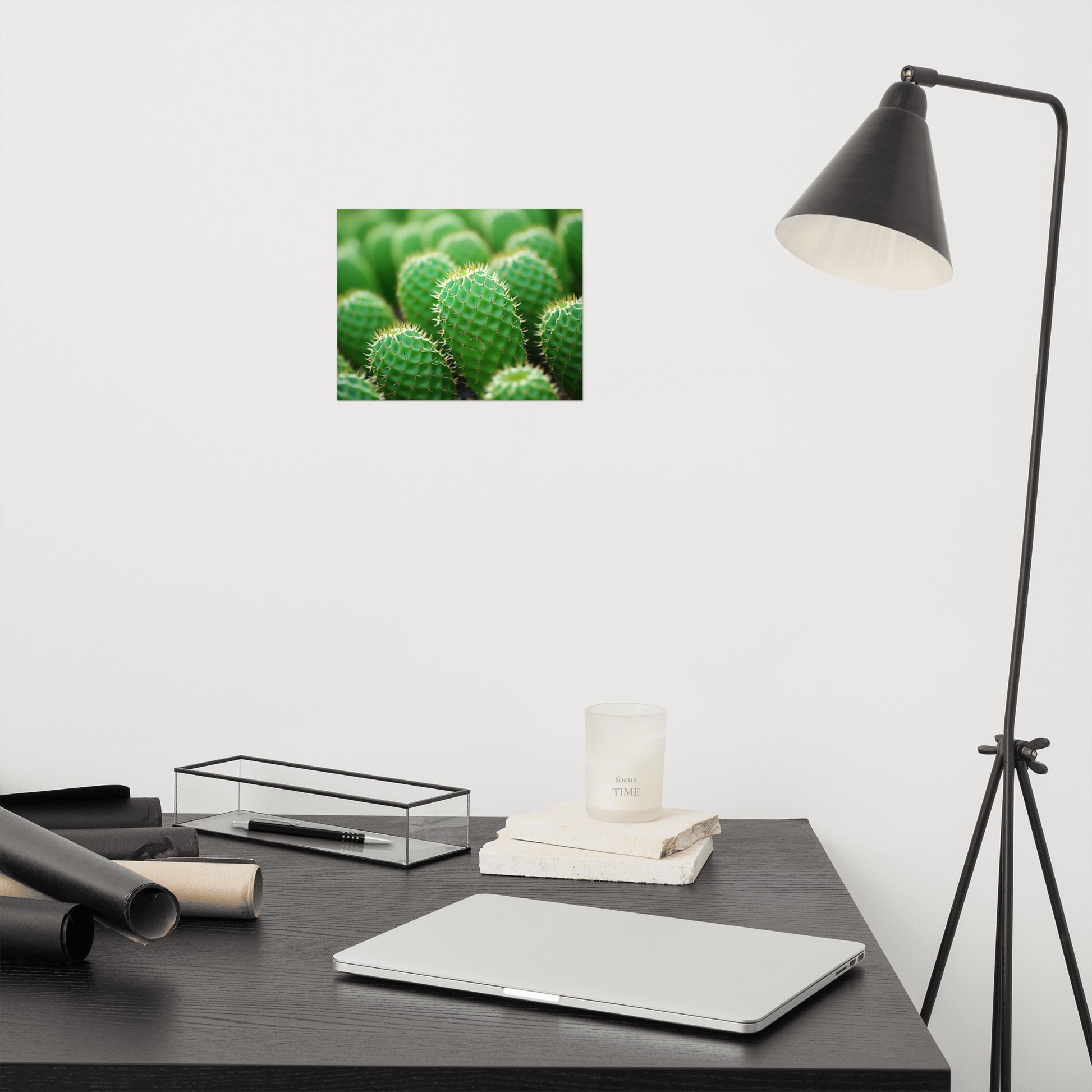 Cactus Digital Art: A Collection of Cacti Photorealism Frameless Art Print