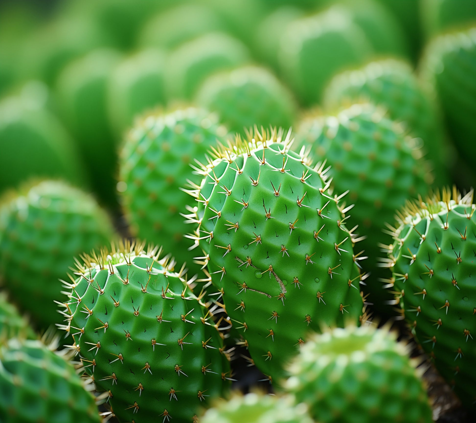 Cactus Garden Art: A Collection of Cacti Photorealism Frameless Art Print